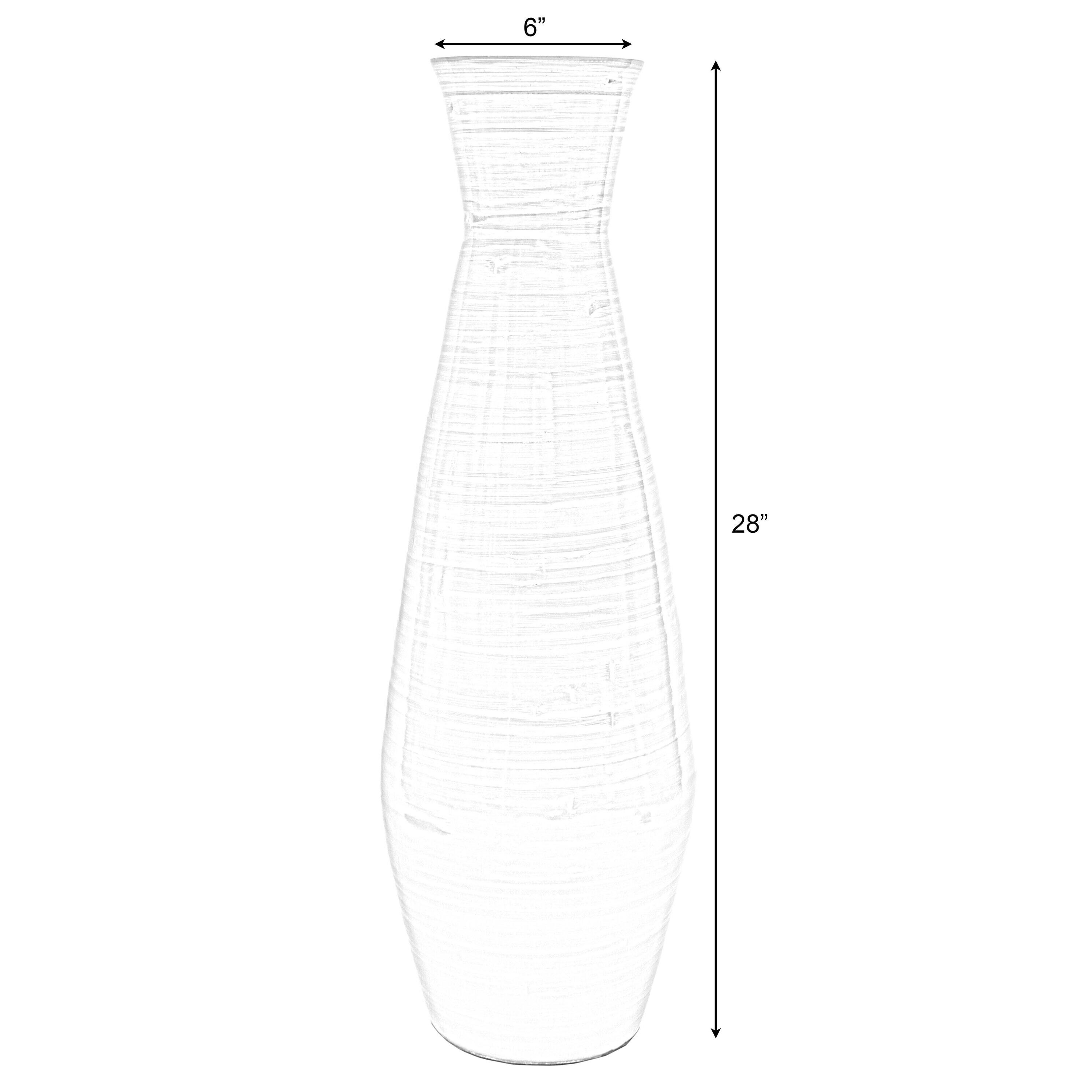 Uniquewise Handmade Wood Floor Vase