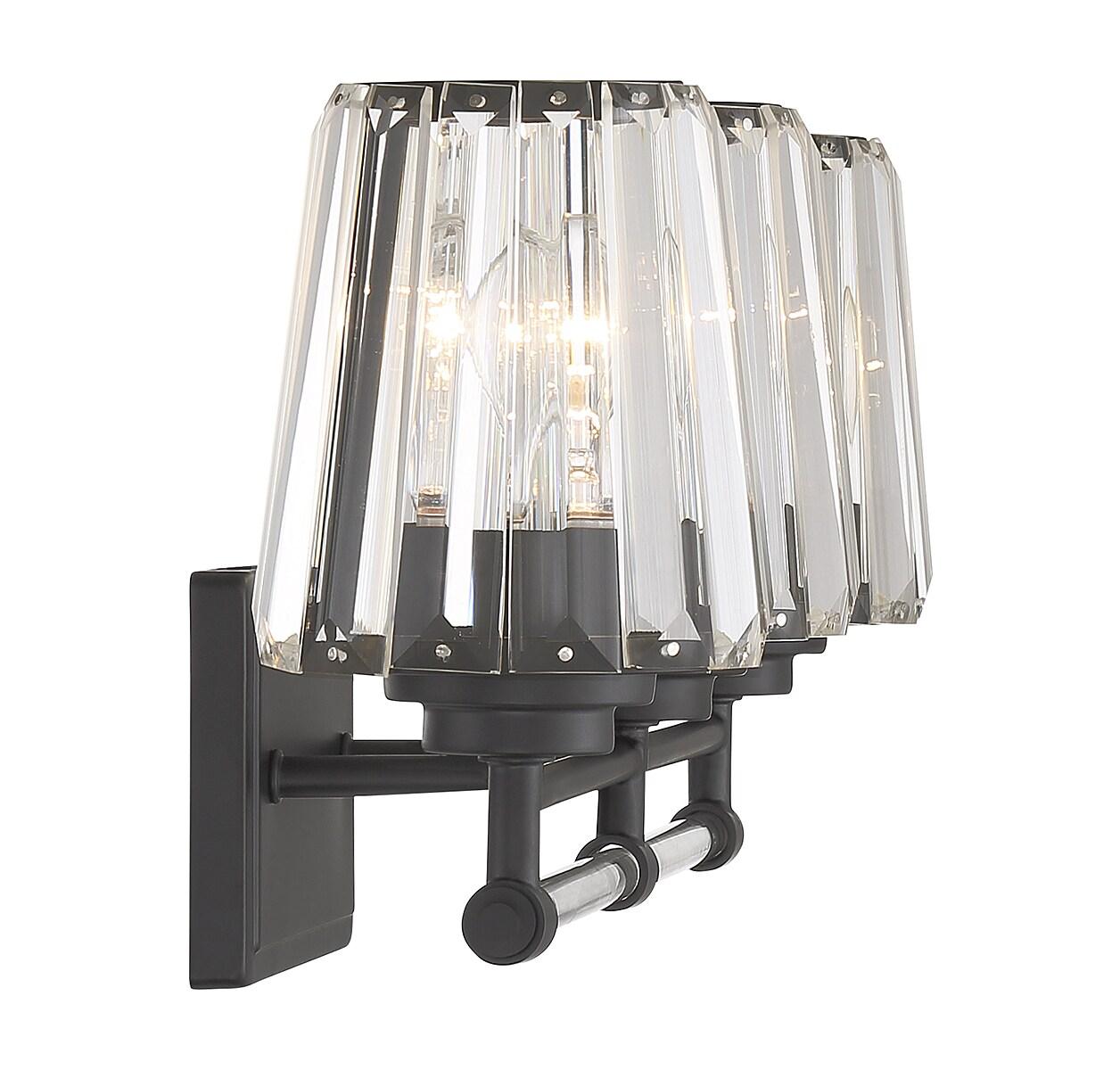 Savoy House Garnet 3 - Light Vanity in  Matte Black