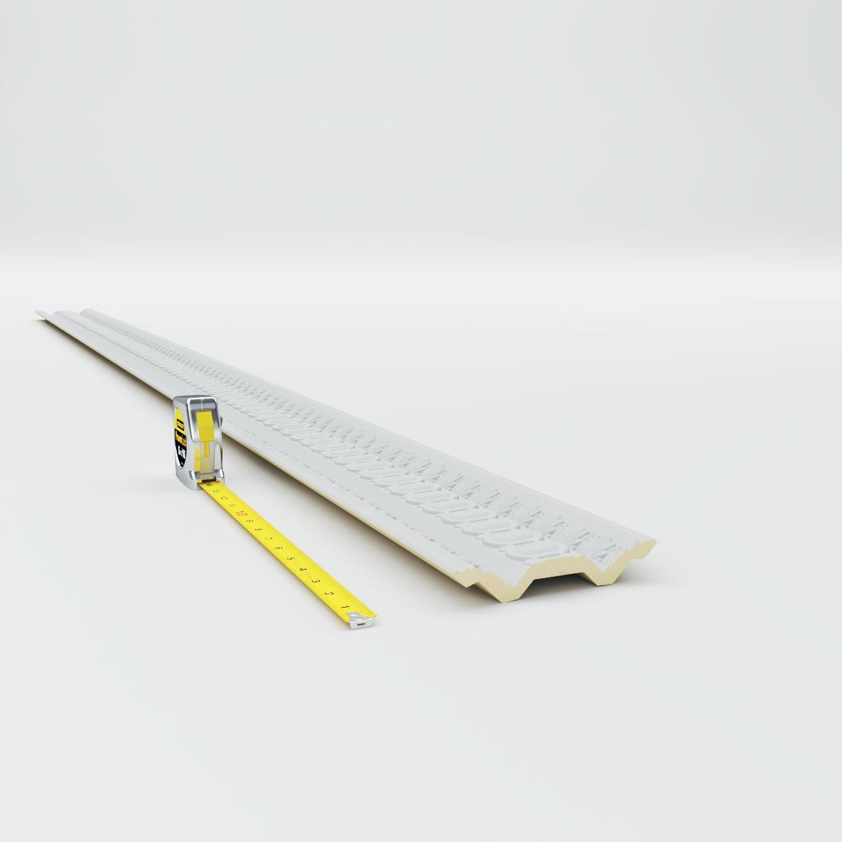 4"H x 4"P x 5 3/4"F x 94 1/2"L, (1 1/4" Repeat), Egg and Dart Crown Moulding