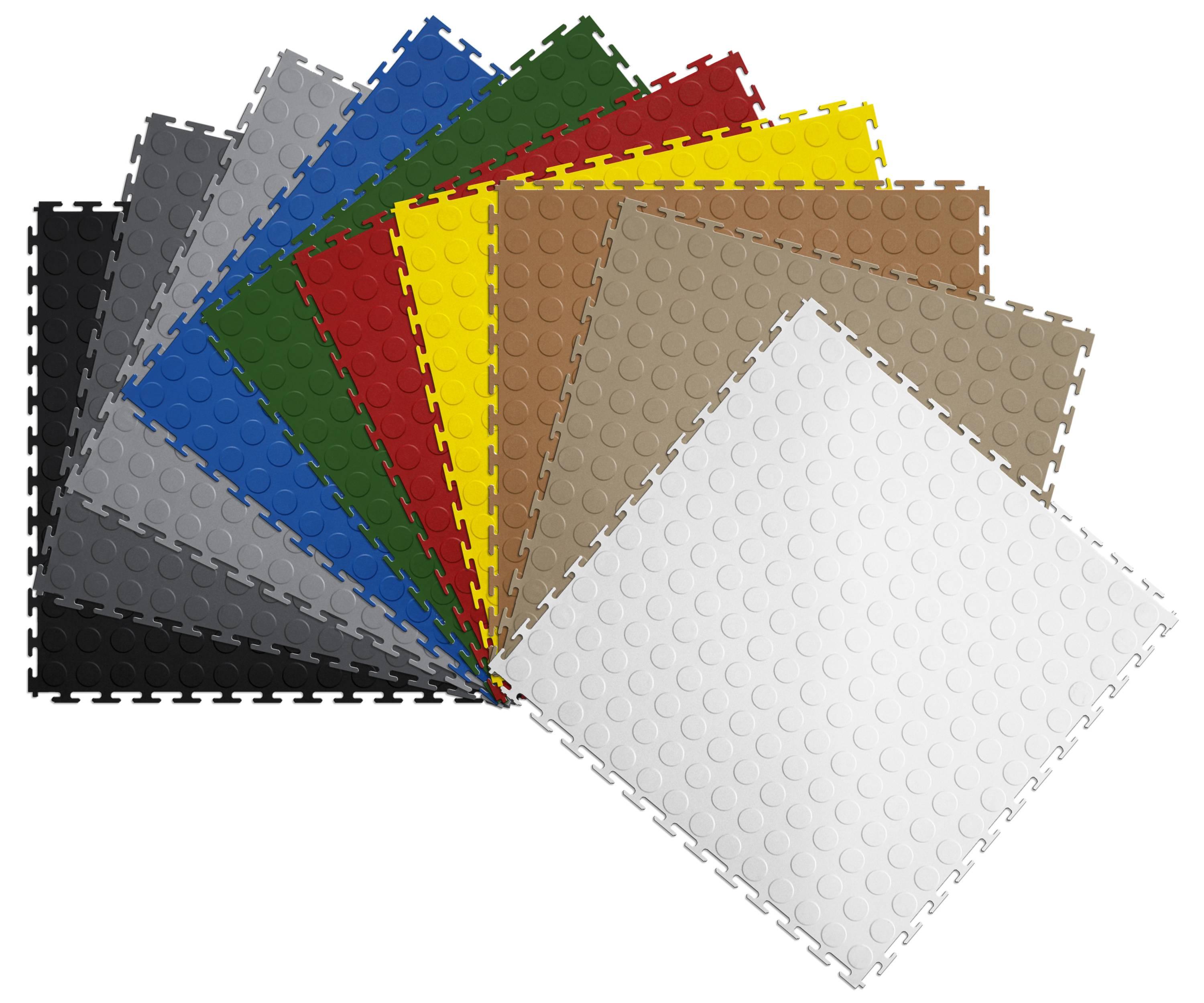 Red Coin Top 20.5-in x 0.25-in Interlocking Tiles (Case 8)