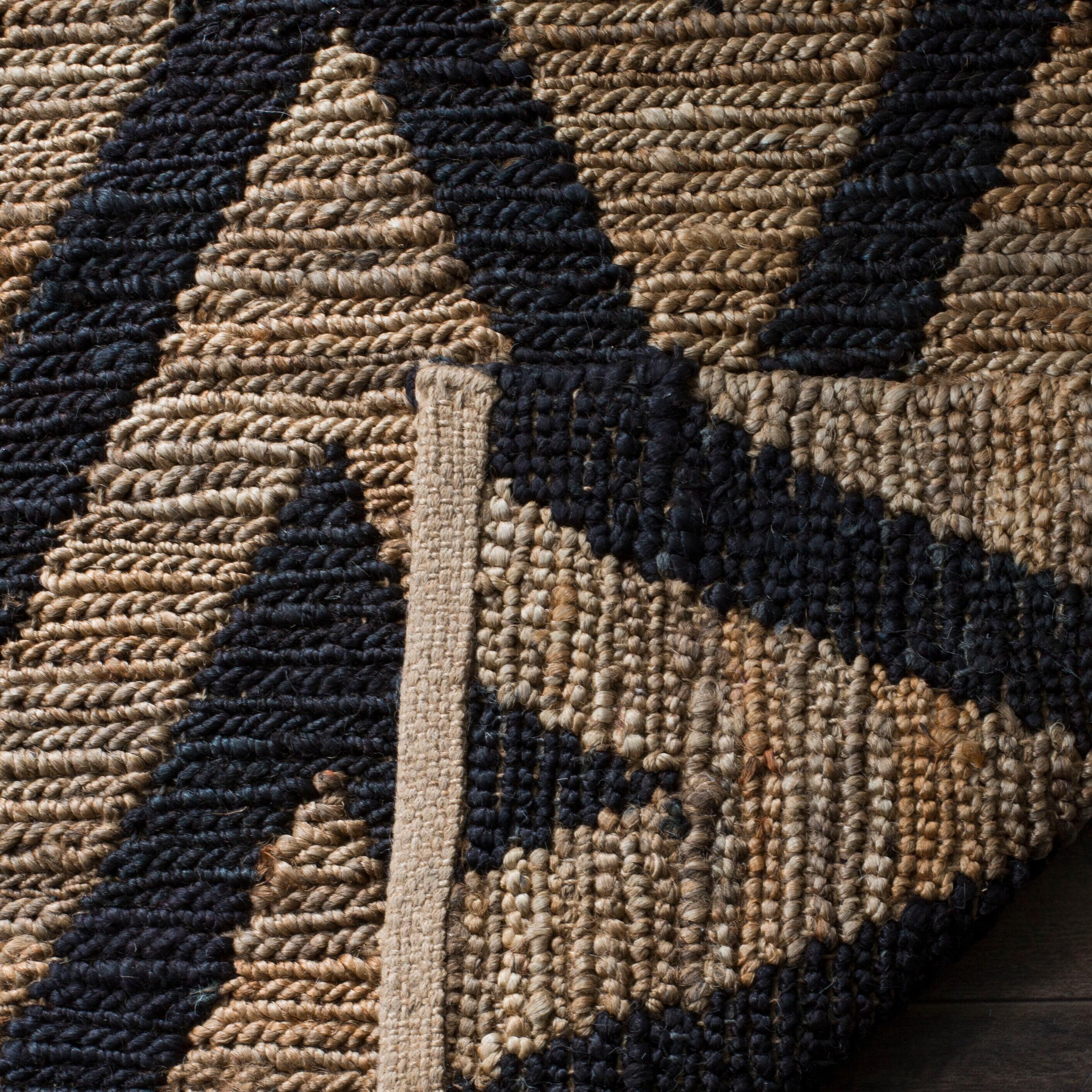 Organica ORG515 Hand Knotted Indoor Accent Rug - Black/Natural - 3'x5' - Safavieh.