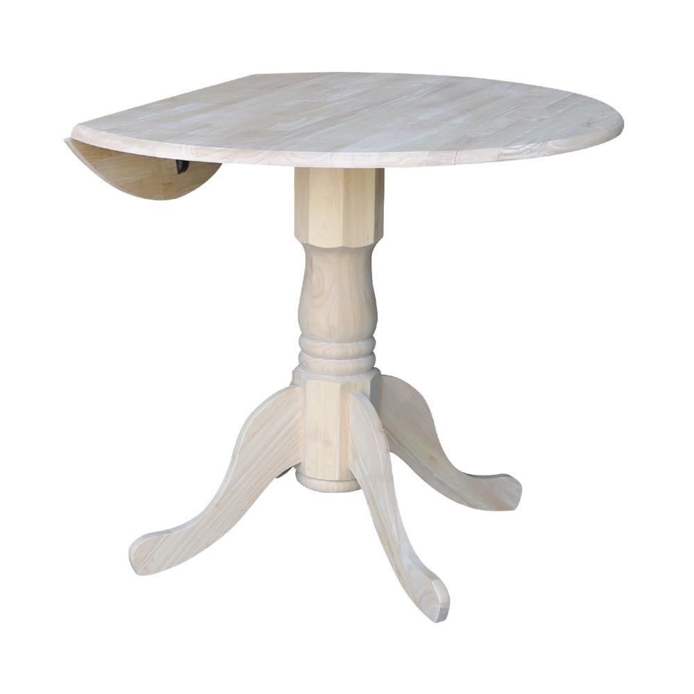 International Concepts Dual Drop Leaf Table - 36", Unfinished