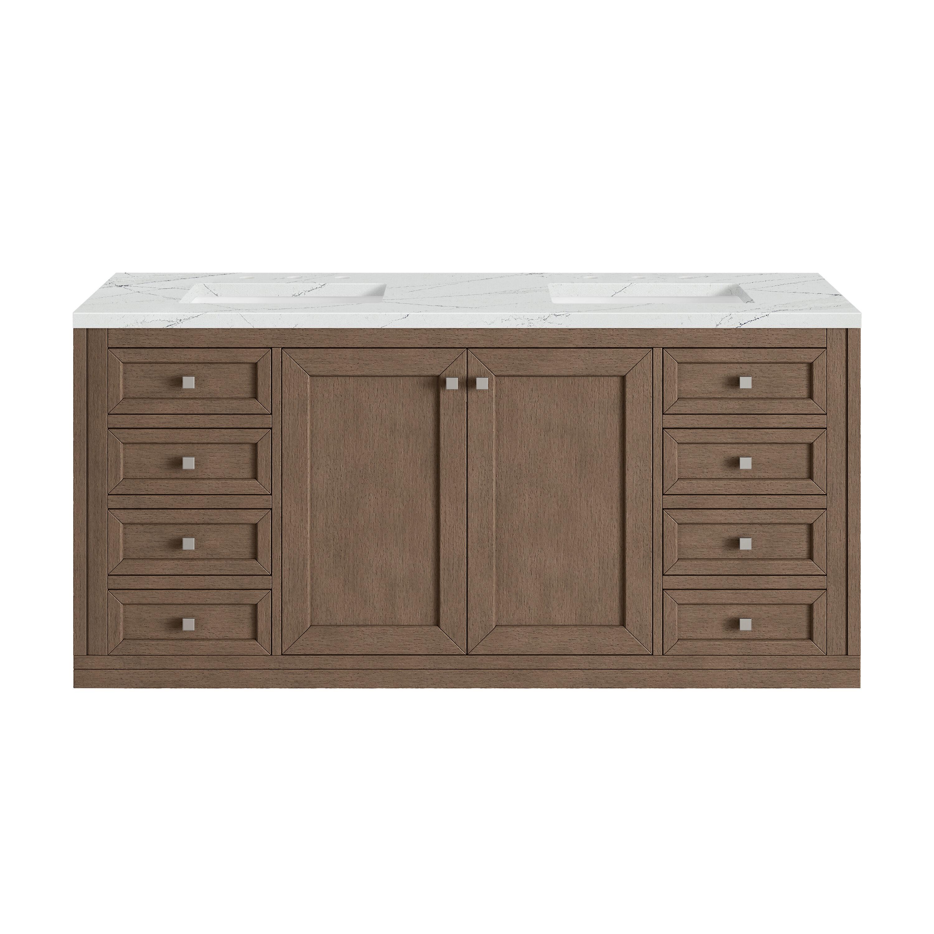 Chicago 60" Double Bathroom Vanity Set