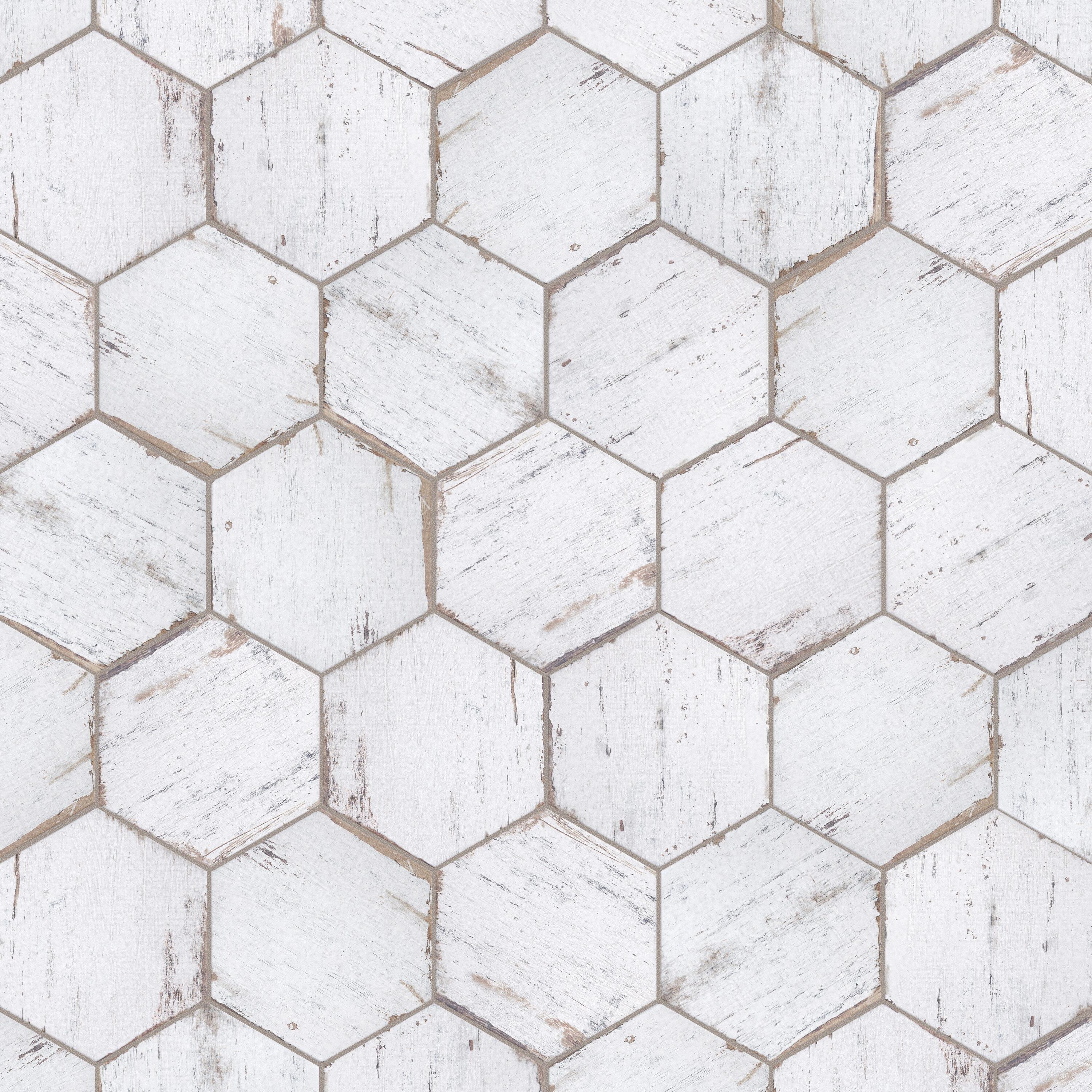 Retro 7" x 8" Porcelain Wood Look Wall & Floor Tile