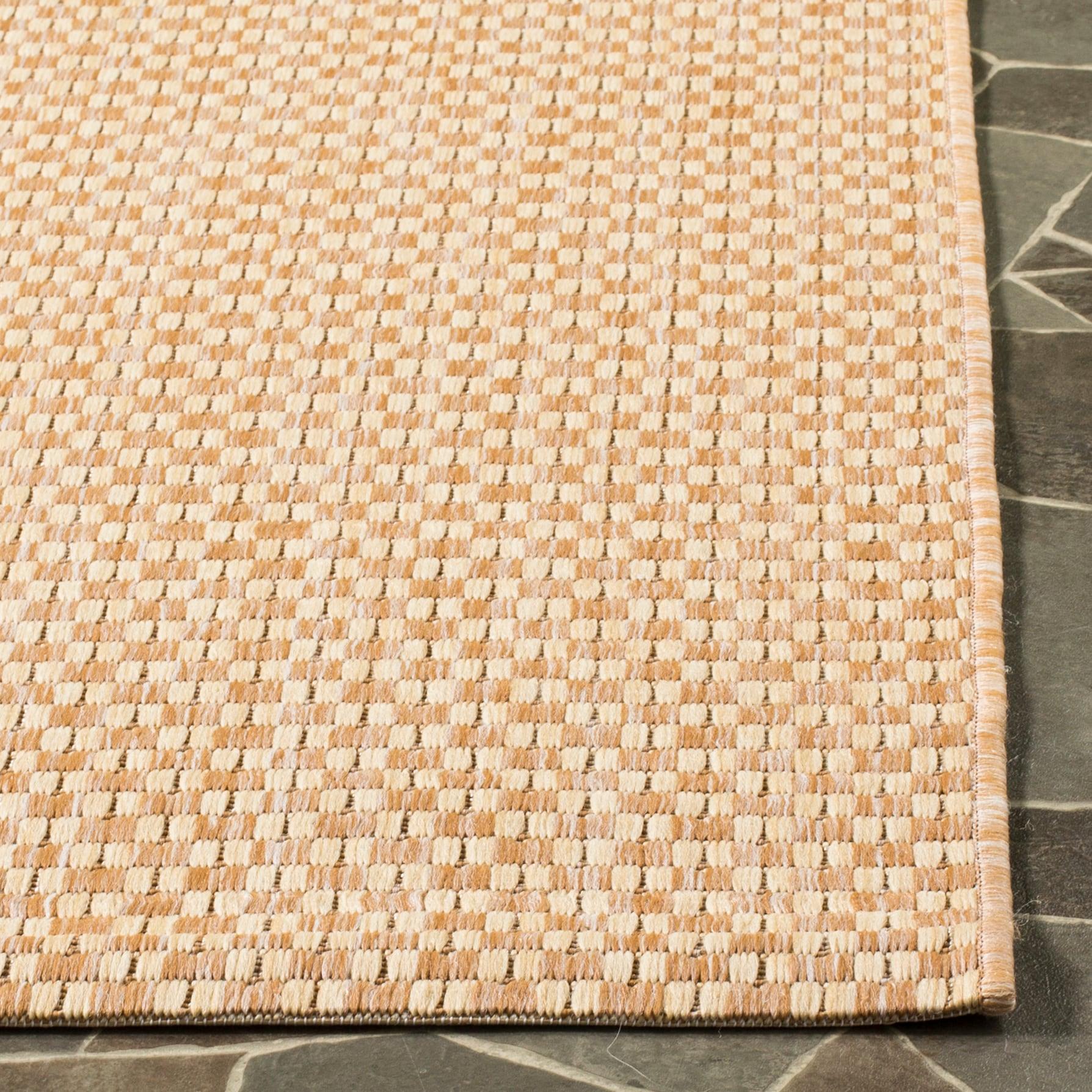 Courtyard CY8653 Power Loomed Indoor and Outdoor Area Rug - Natural/Cream - 9'x9' - Safavieh