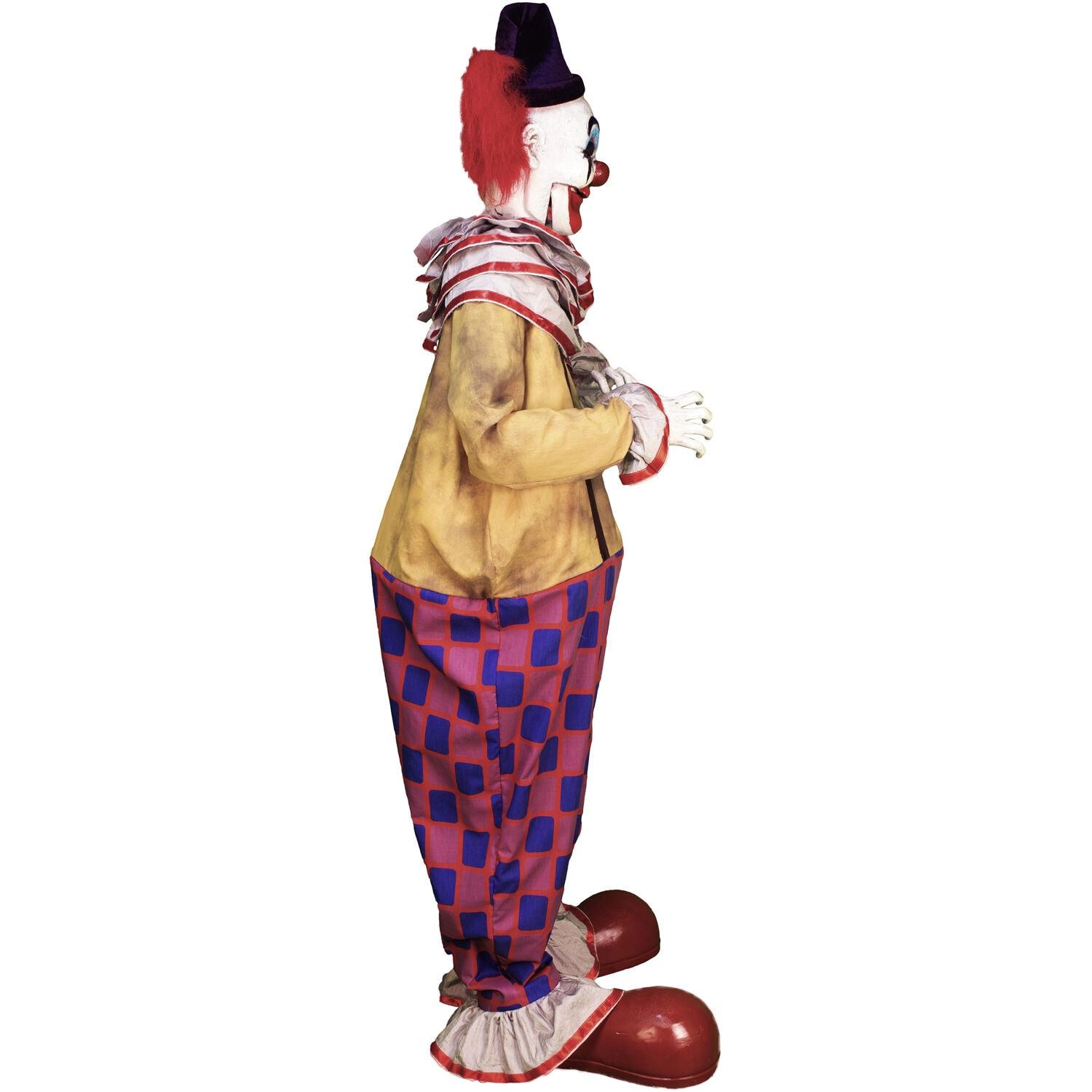 Haunted Hill Farm Puddin the Startling Arms Clown by Tekky, Talking Halloween, Plug-In or Battery