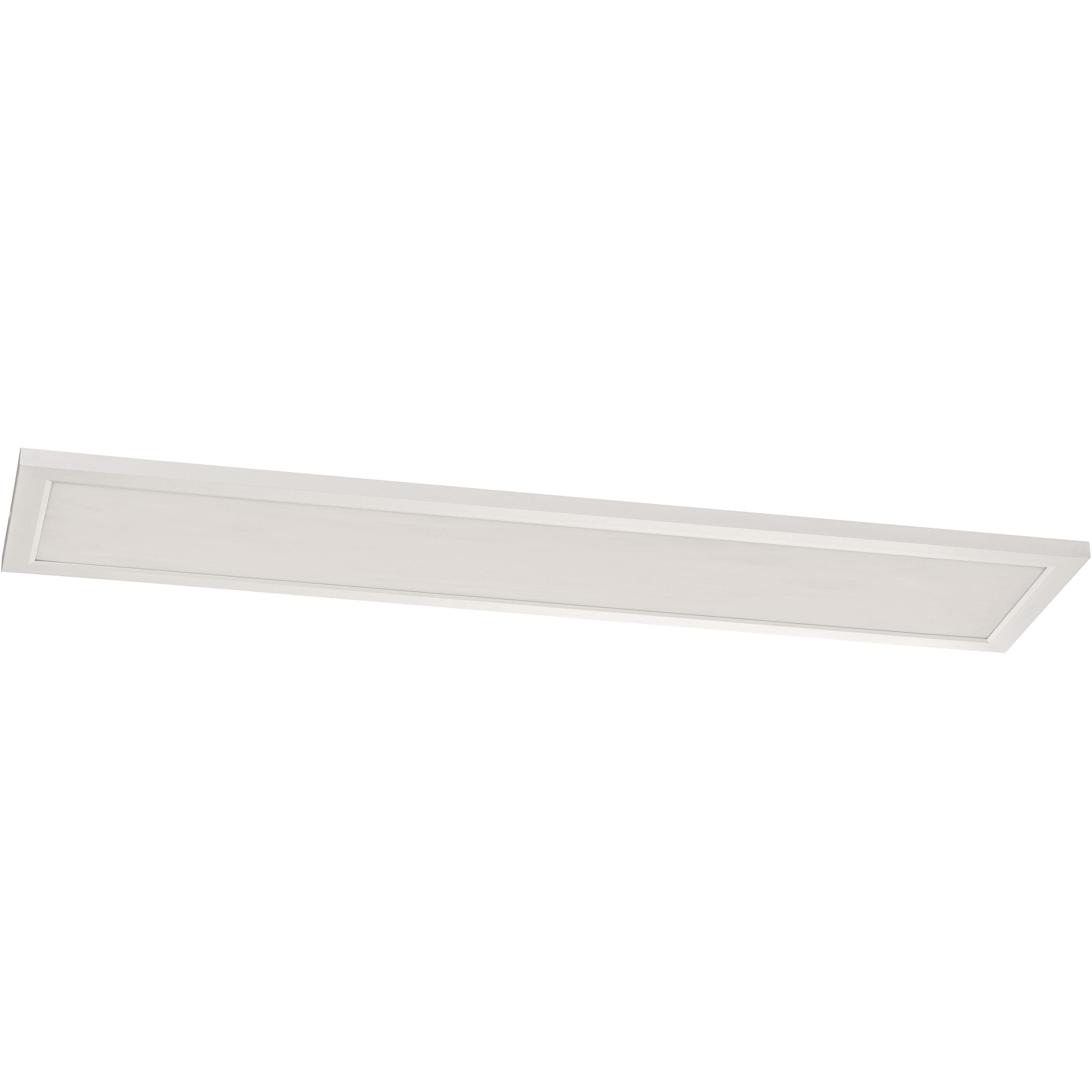 AFX Lugano 48"x12" LED Linear Flush Mount Light - 48"L x 12"W x 1"H White