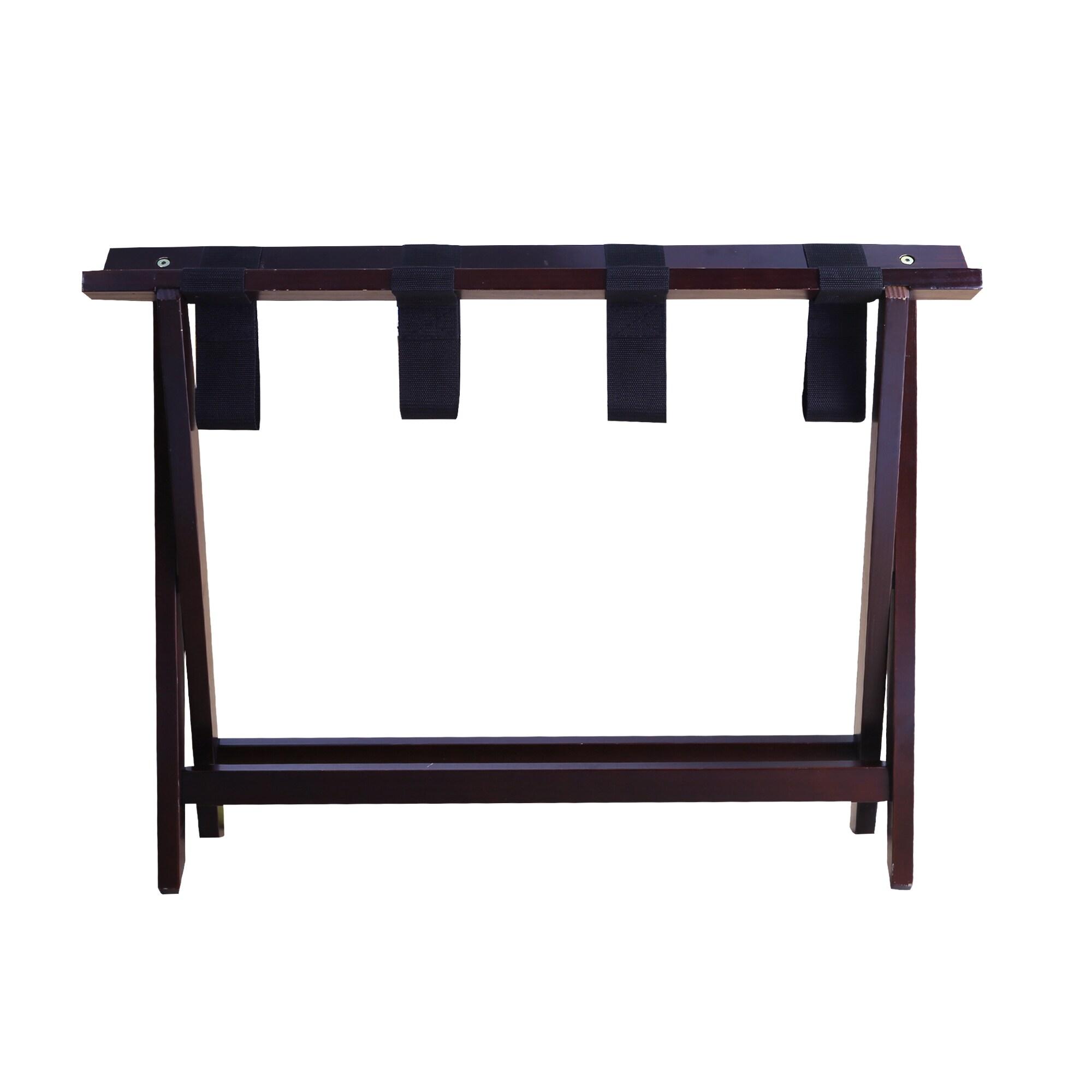 ROTSEN FURNITURE LLC. Heavy Duty Solid Wood Extra Wide Luggage Rack