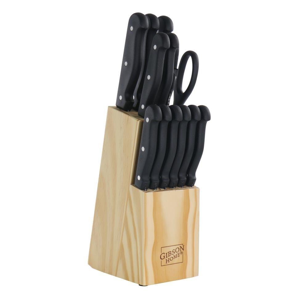 Gibson Home Westover Stainless Steel 13 Piece Knife Block Set