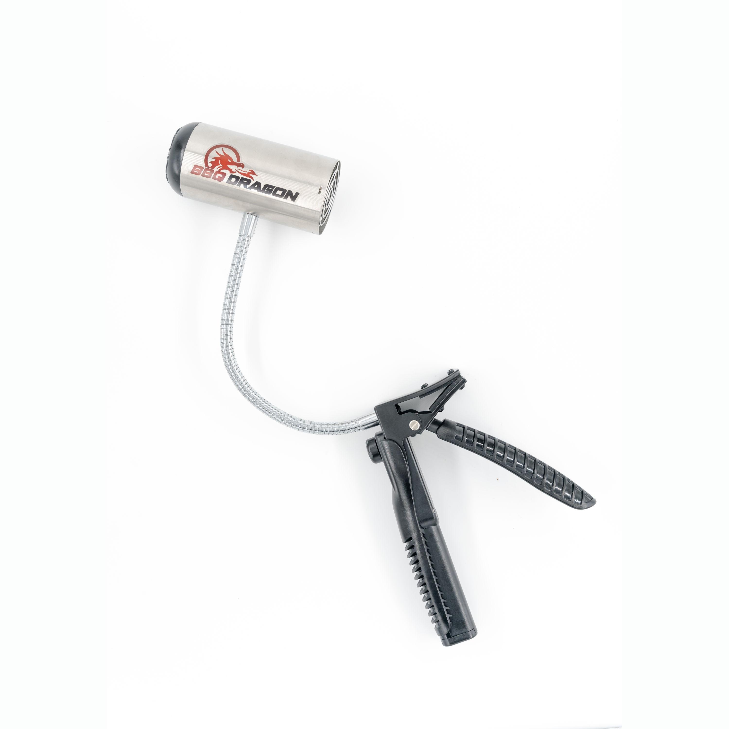 BBQ Dragon Grill Fan - Black: Stainless Steel Construction, No Assembly, Portable Charcoal Air Blower