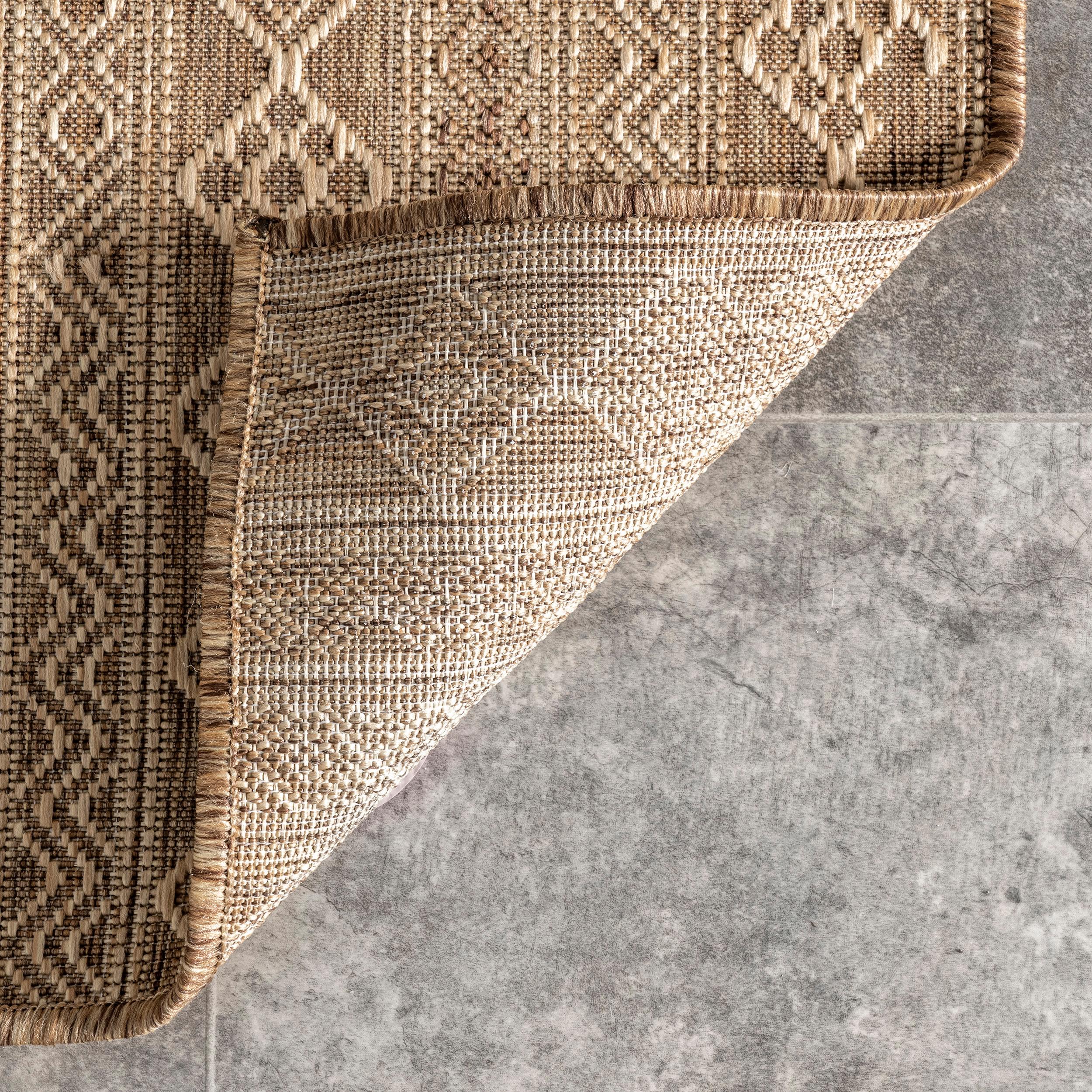 Devon Geometric Striped Indoor and Outdoor Area Rug - nuLOOM