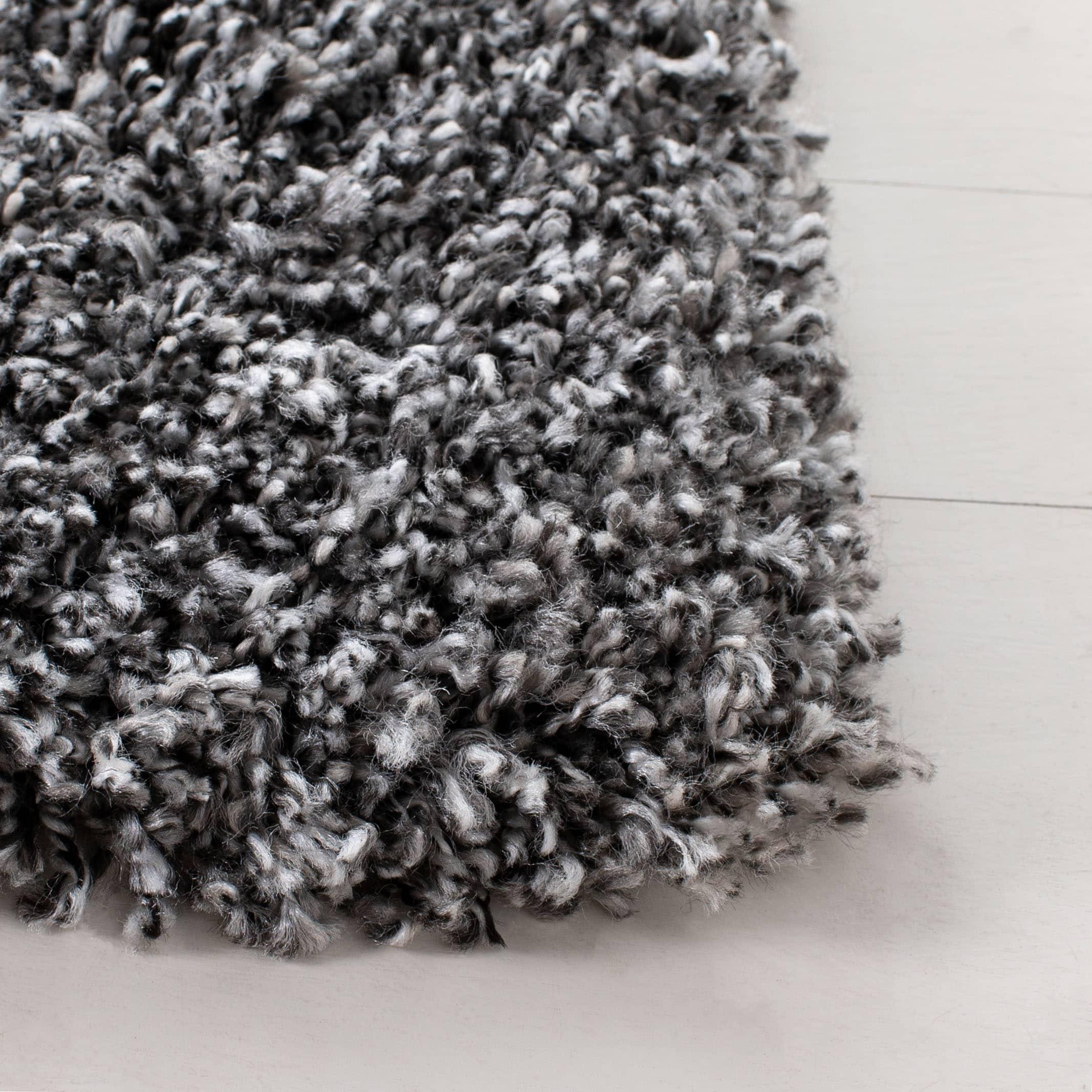 Evolution Shag 500 EVO520 Power Loomed Indoor Area Rug - Dark Grey - 6'7"x6'7" - Safavieh