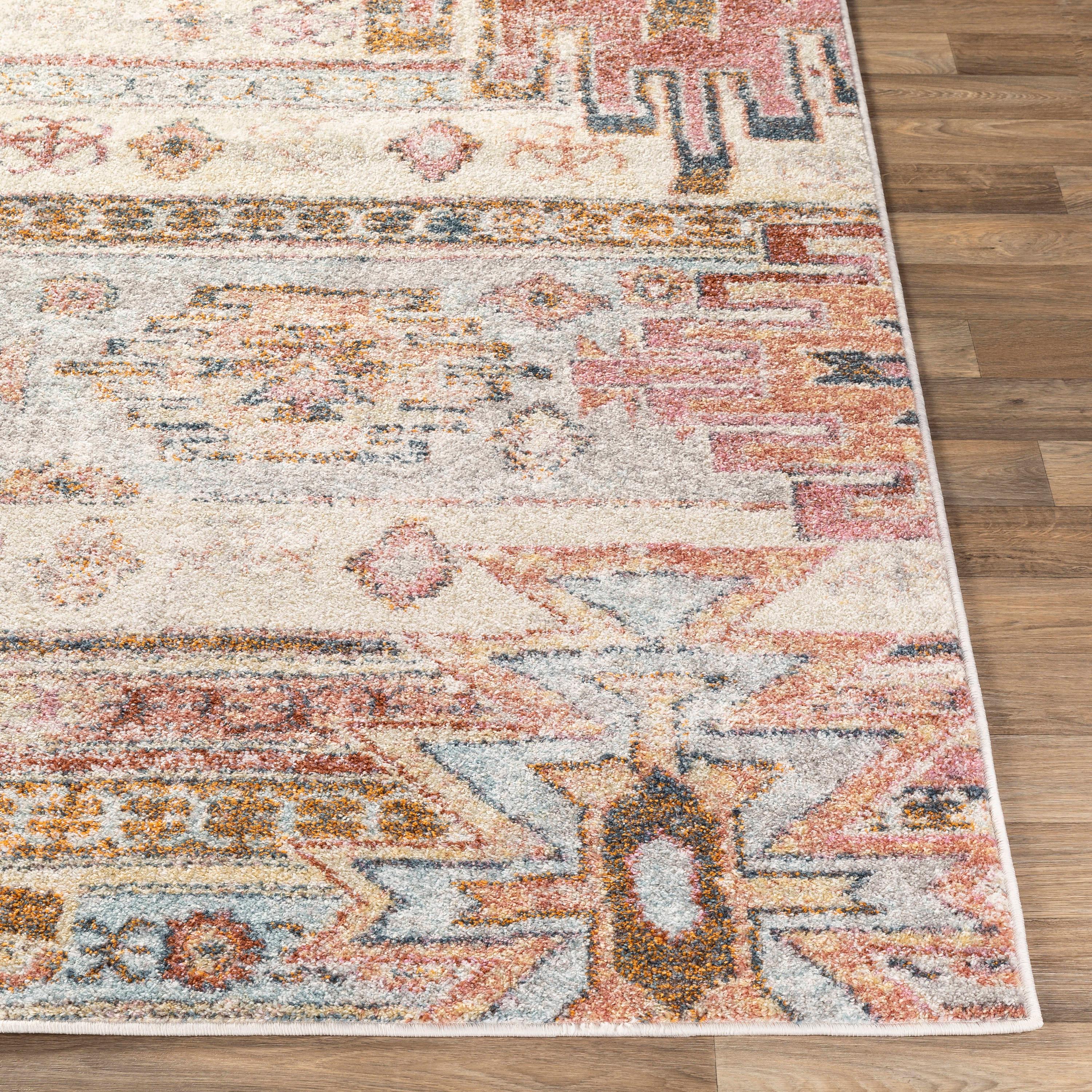 Livabliss New Mexico Vintage Medallion Area Rug,5'3" x 7'3",Khaki