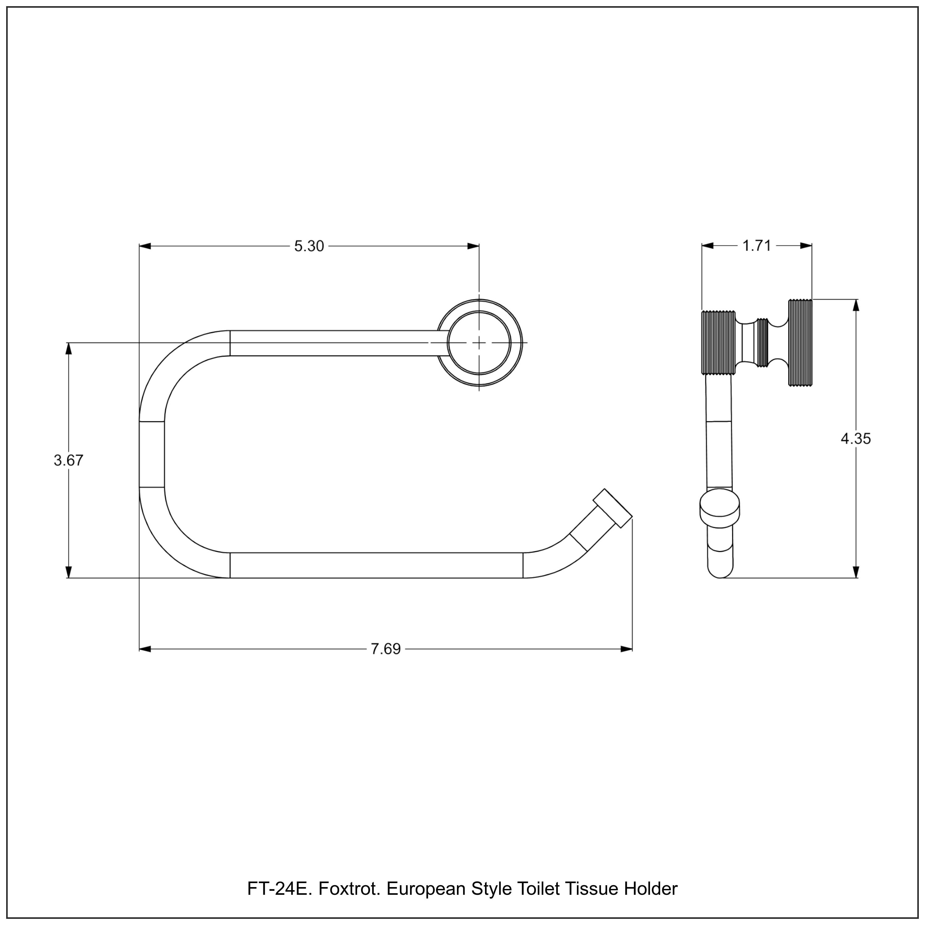 Matte White Brass European Style Toilet Paper Holder