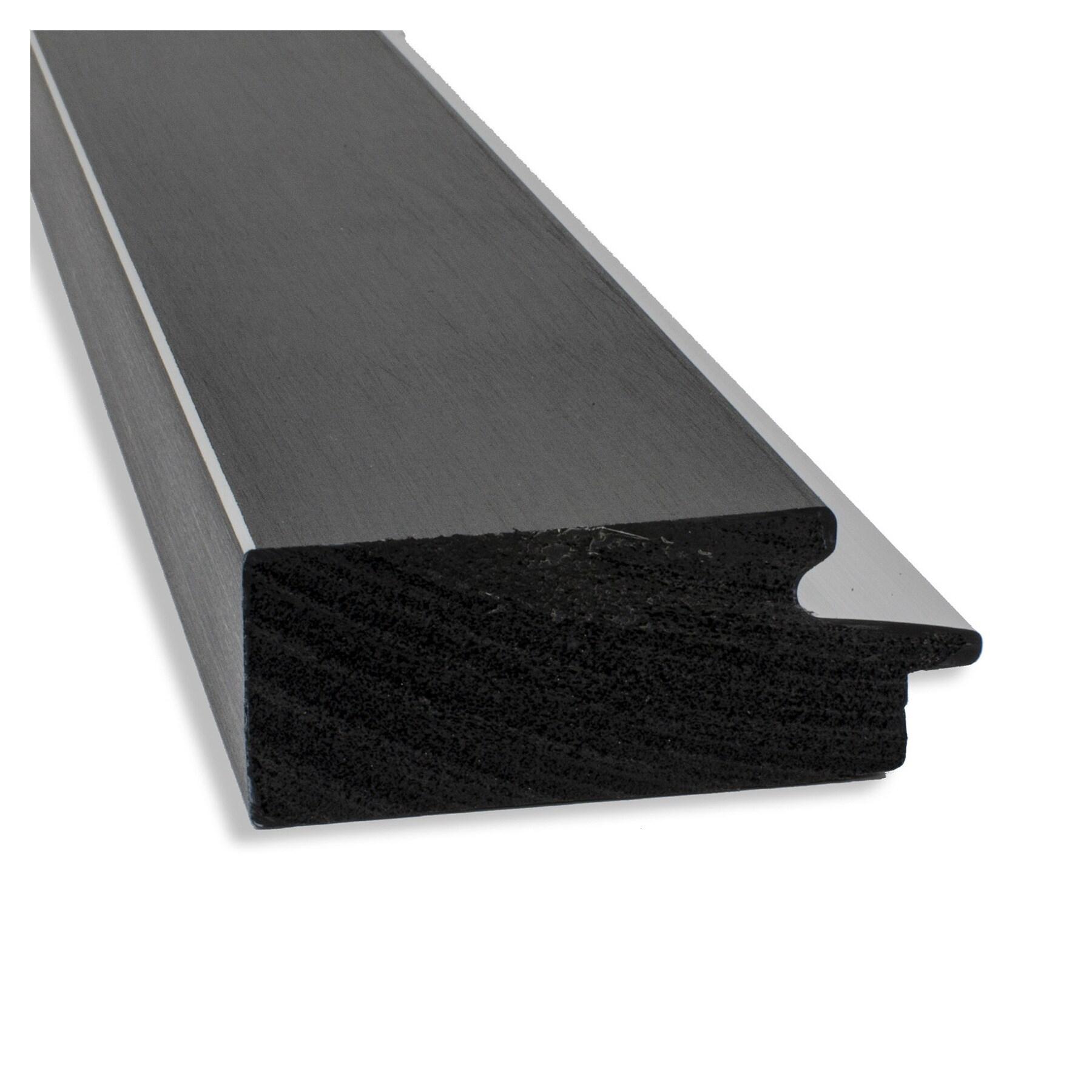 Amanti Art Beveled Bathroom Wall Mirror - Eva Black Silver Frame Eva Black Silver Outer Size: 45 x 35 in