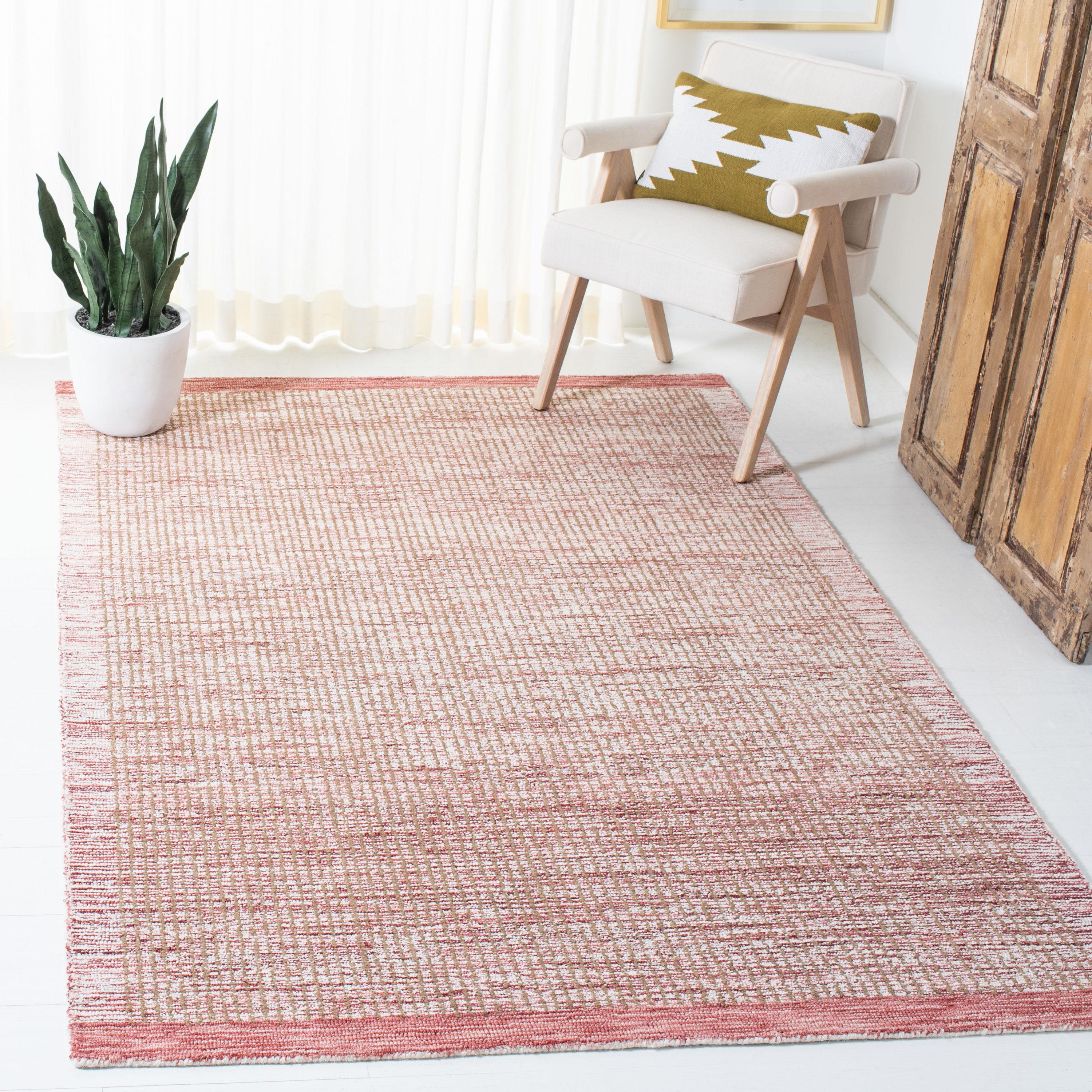 Metro MET151 Hand Tufted Indoor Area Rug - Ivory/Red - 5'x8' - Safavieh