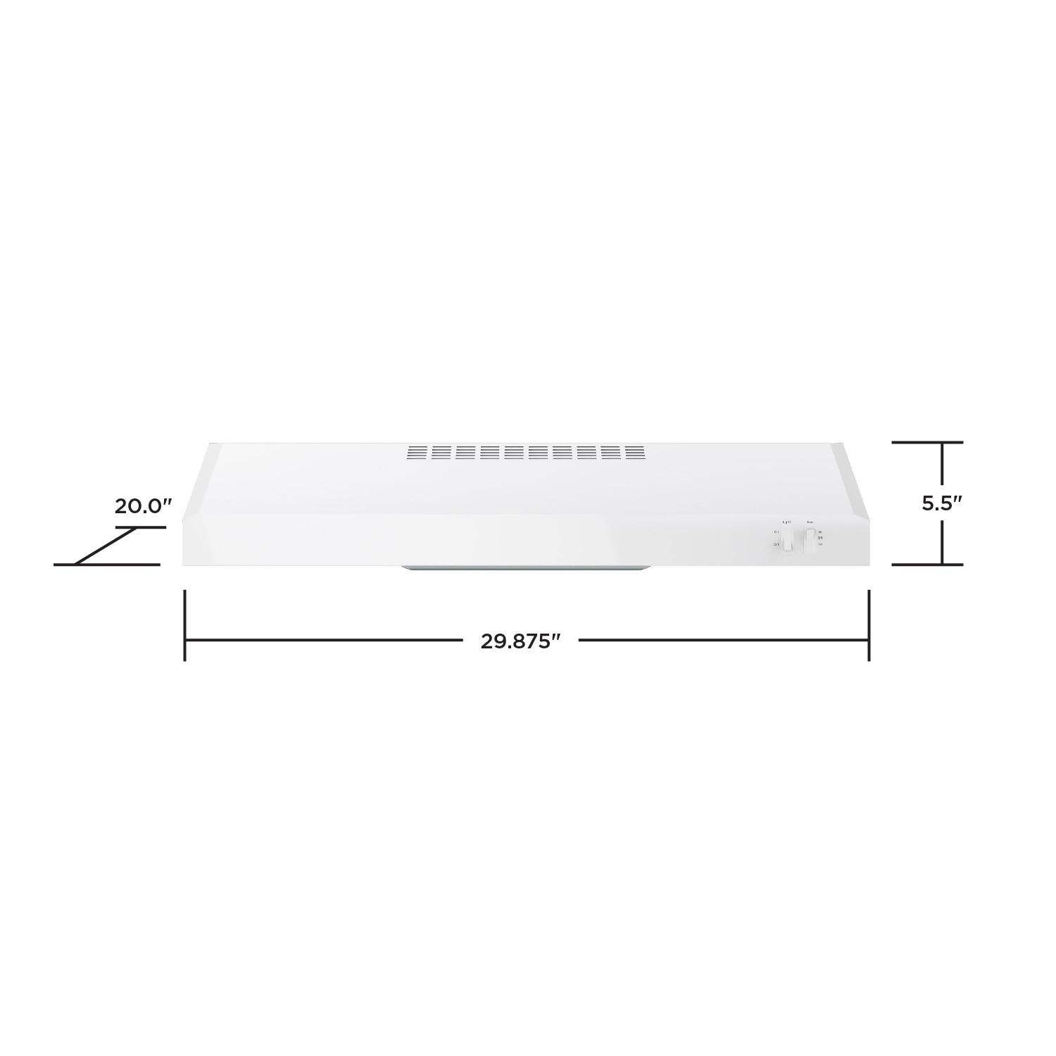 GE APPLIANCES JVX3300DJWW ductless hood