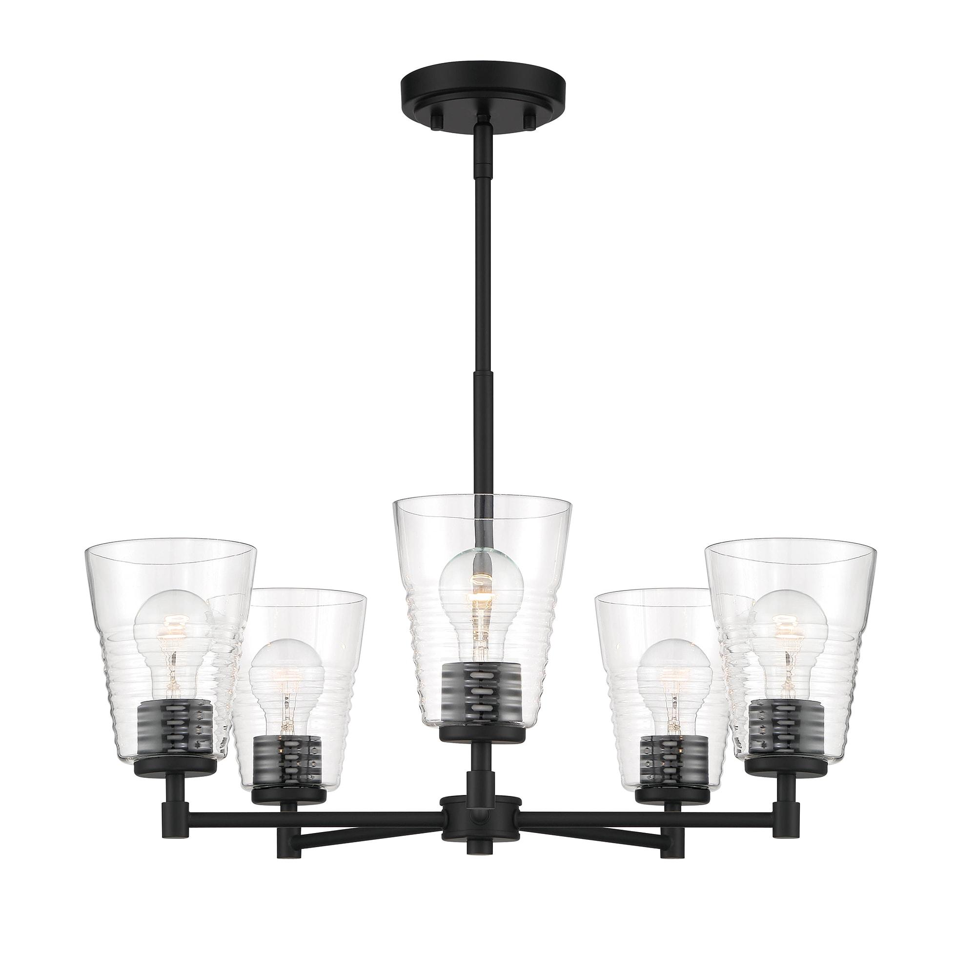 D230M-5CH-MB-Designers Fountain-Ingo - 5 Light Chandelier In Modern Style-14.75 Inches Tall and 24 Inches Wide