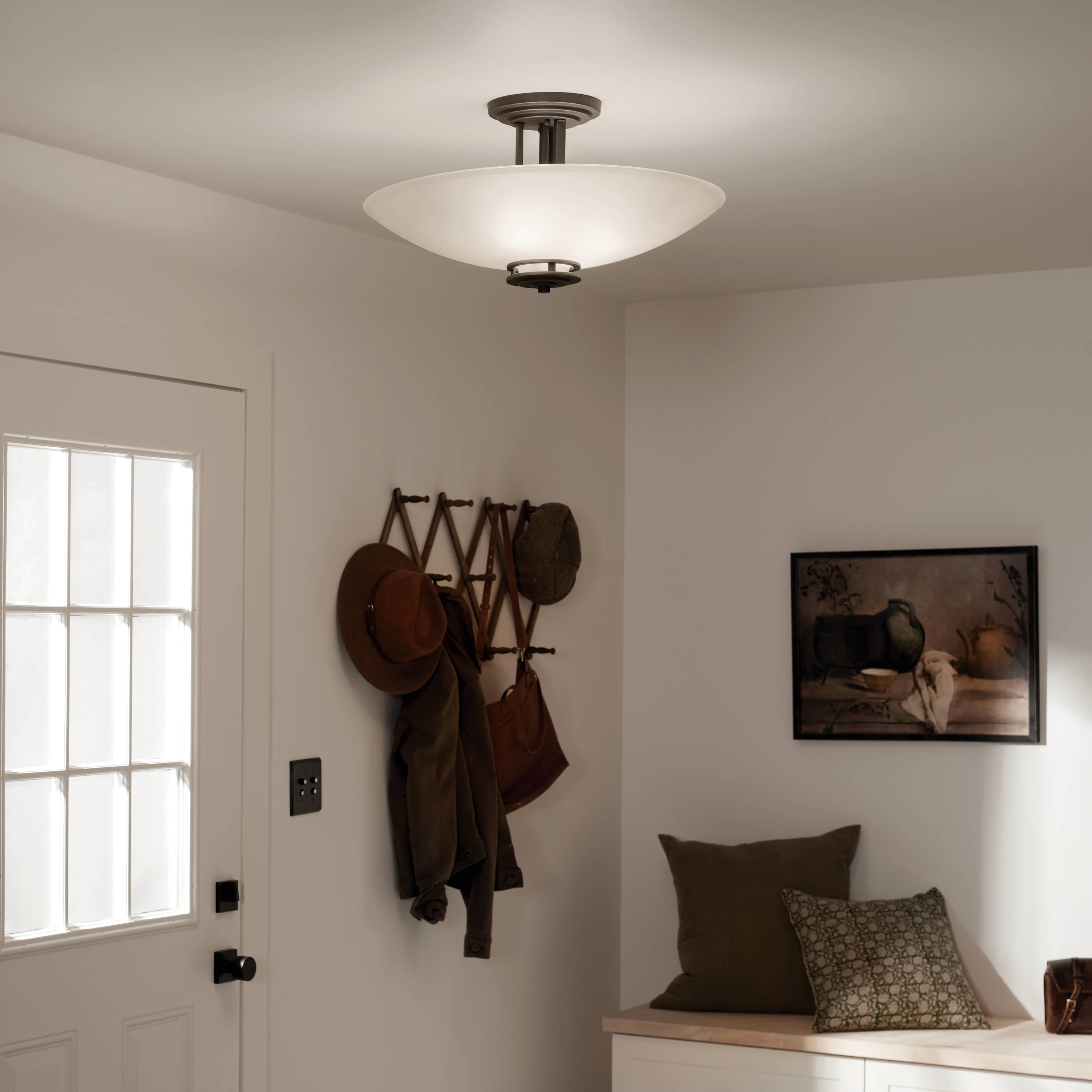 Hendrik Glass Semi Flush Mount