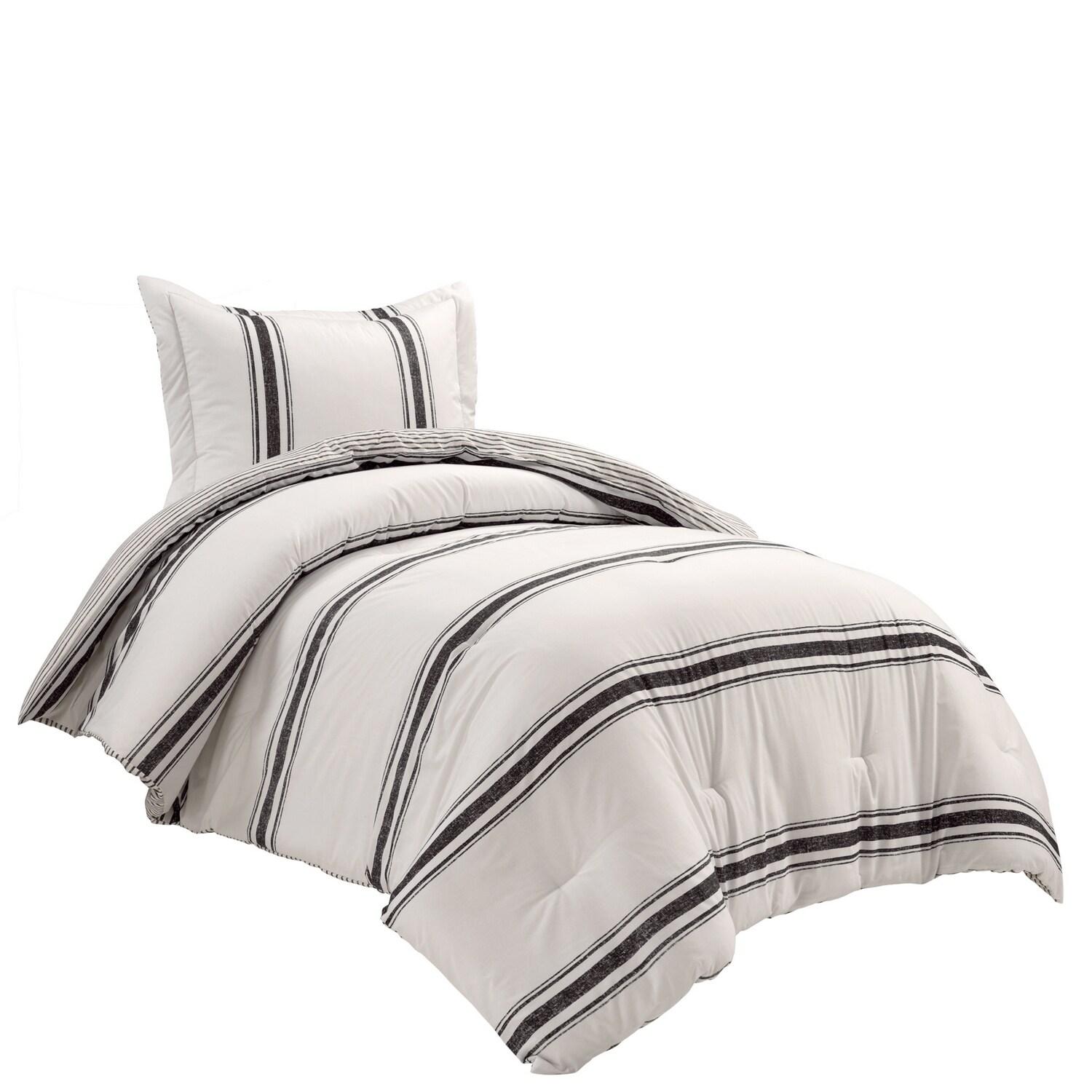 Farmhouse Standard Cotton Reversible Comforter Set