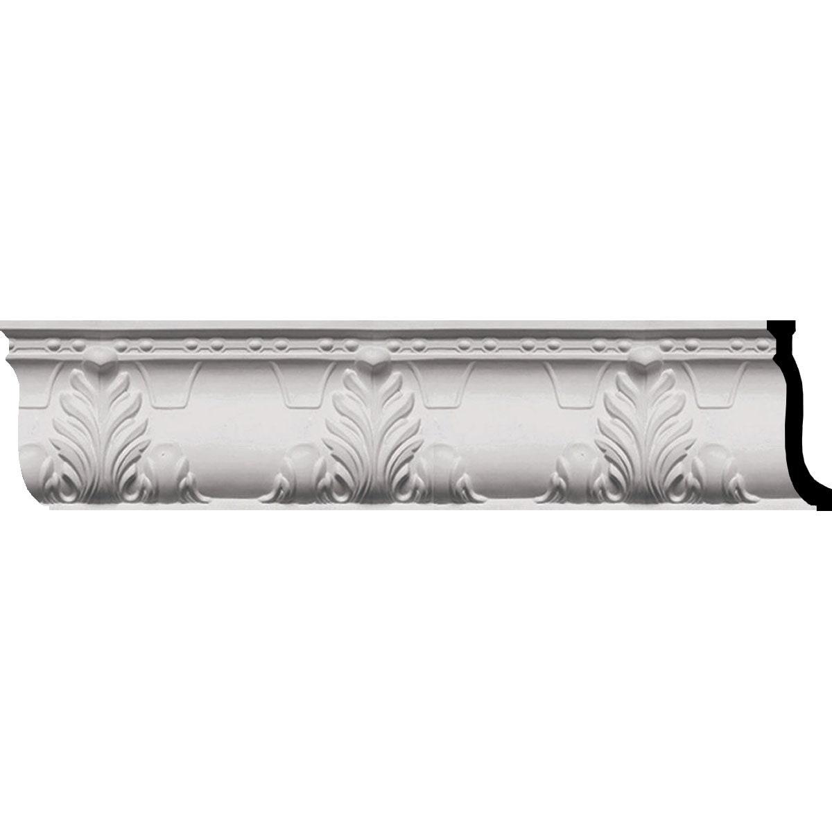 Ekena Millwork Alexandria Acanthus Leaf and Ribbons Crown Moulding