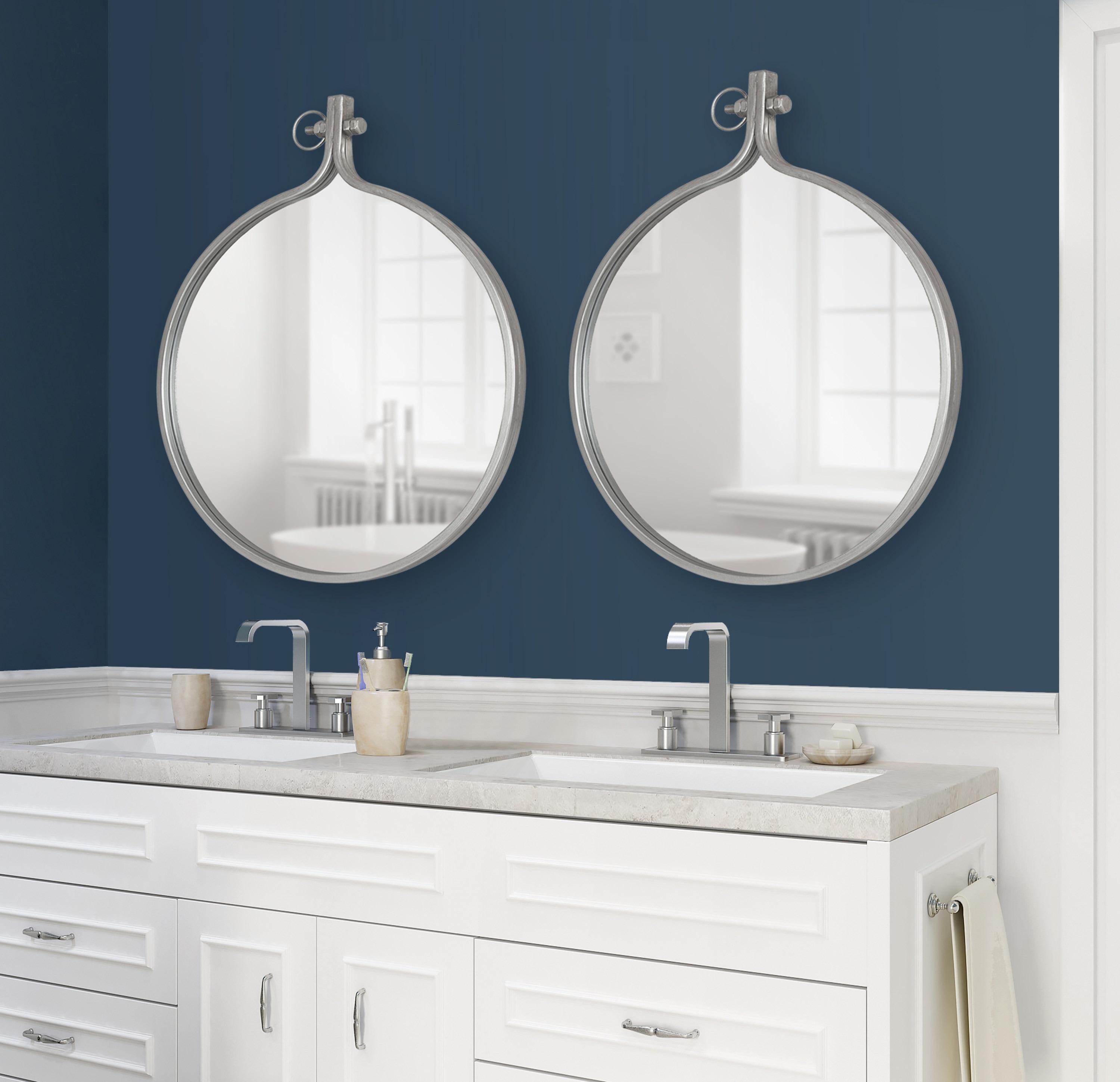 23.5" x 28.5" Yitro Irregular Wall Mirror Silver - Kate & Laurel All Things Decor: Vintage Farmhouse Style, Easy to Hang