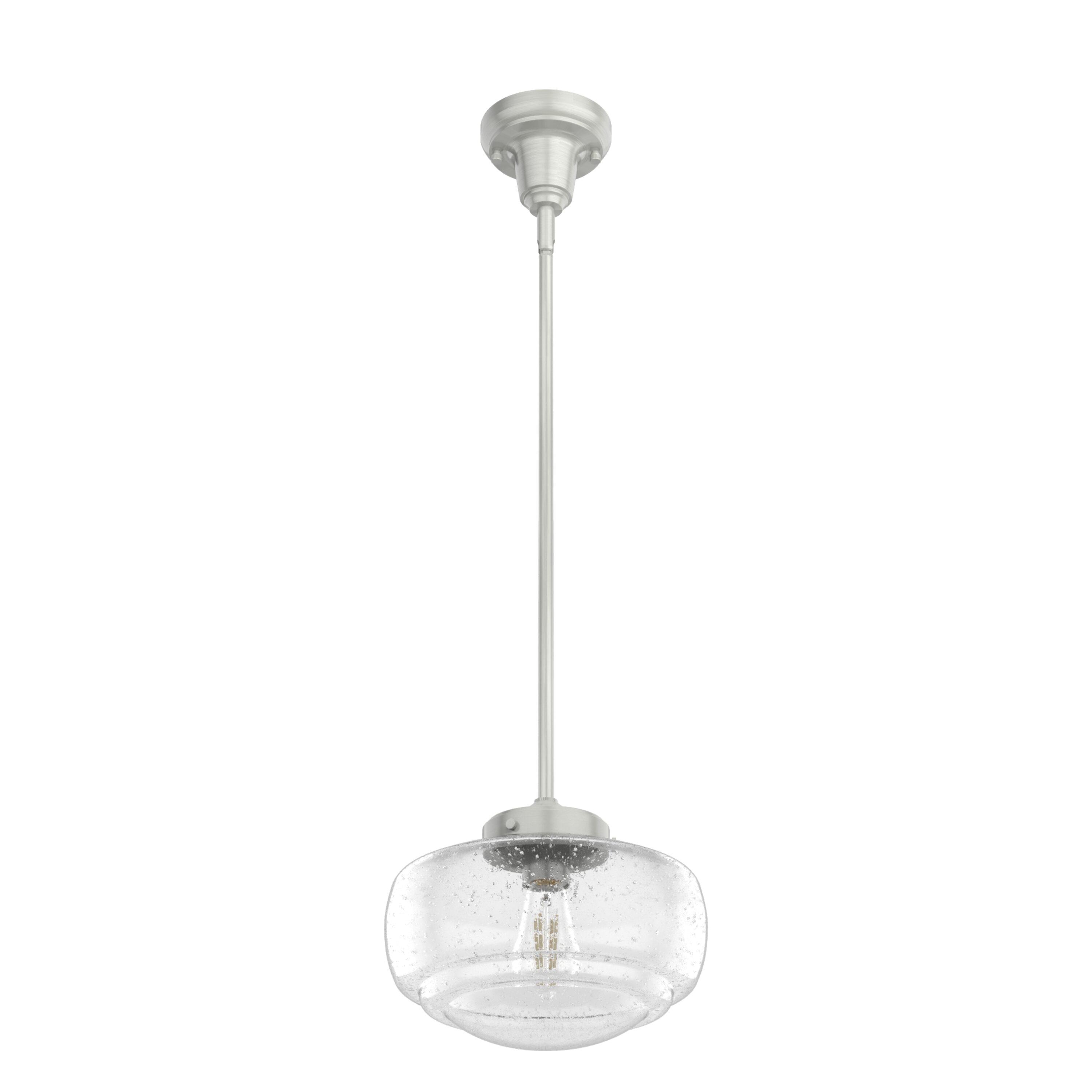 Saddle Creek 1 - Light Single Schoolhouse Pendant with Glass