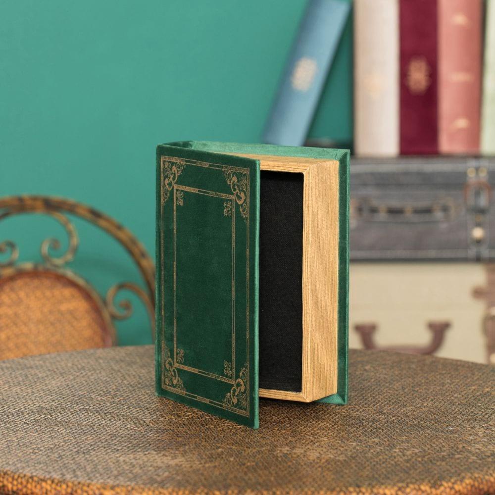 Decorative Vintage Book Shaped Trinket Storage Box