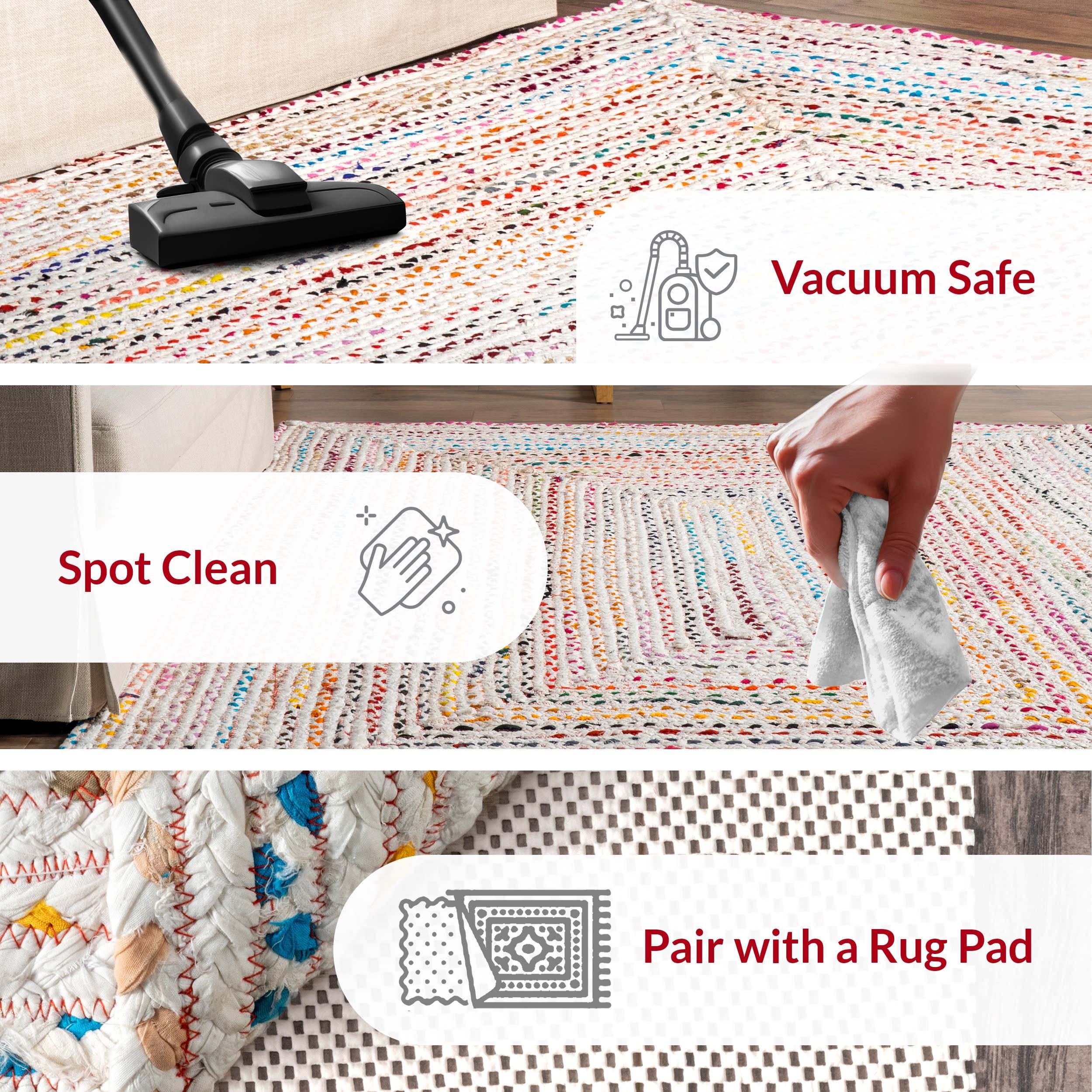 nuLOOM Tammara Hand Braided Area Rug, 3' x 5', Ivory