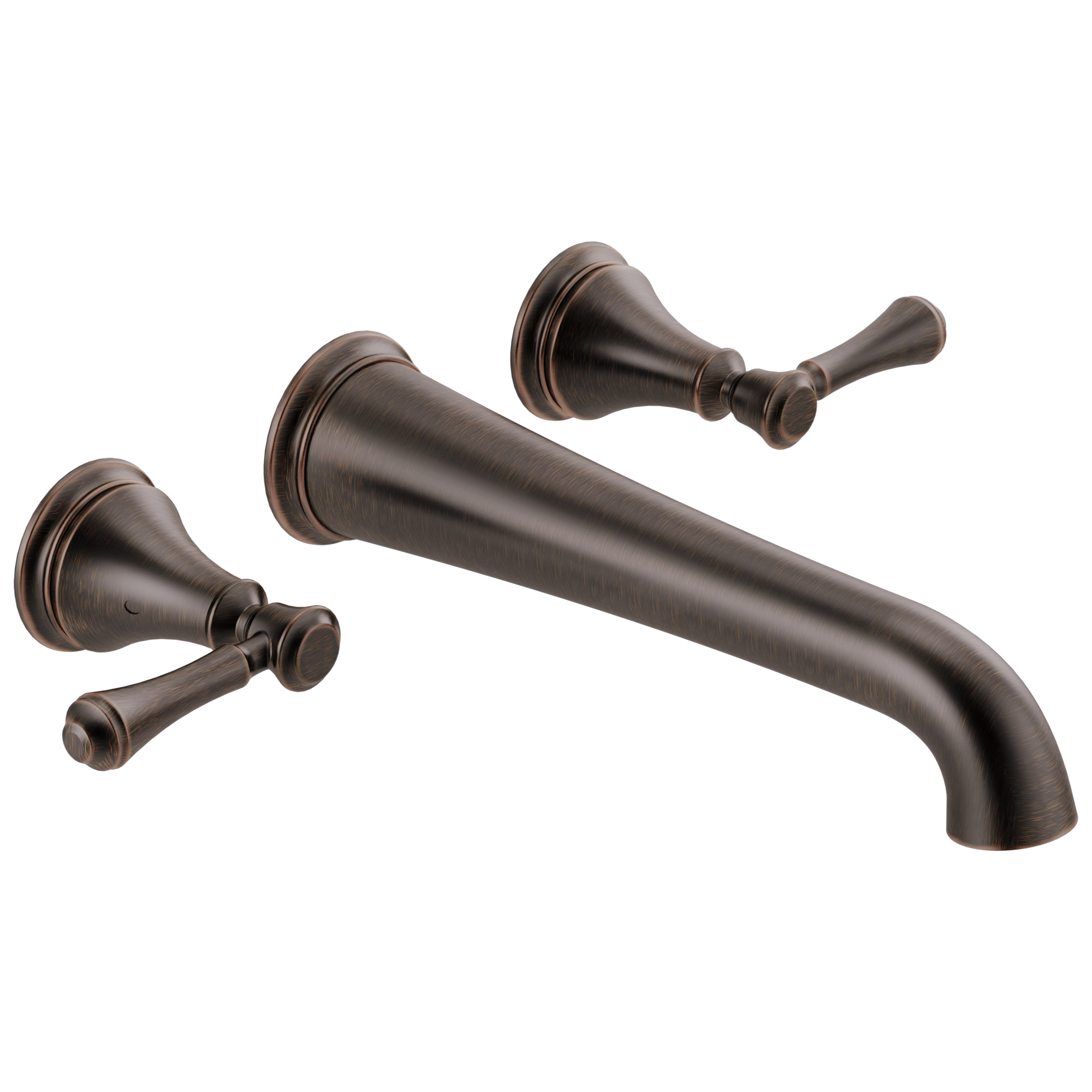 Cassidy Double Handle Wall Mounted Tub Spout Trim