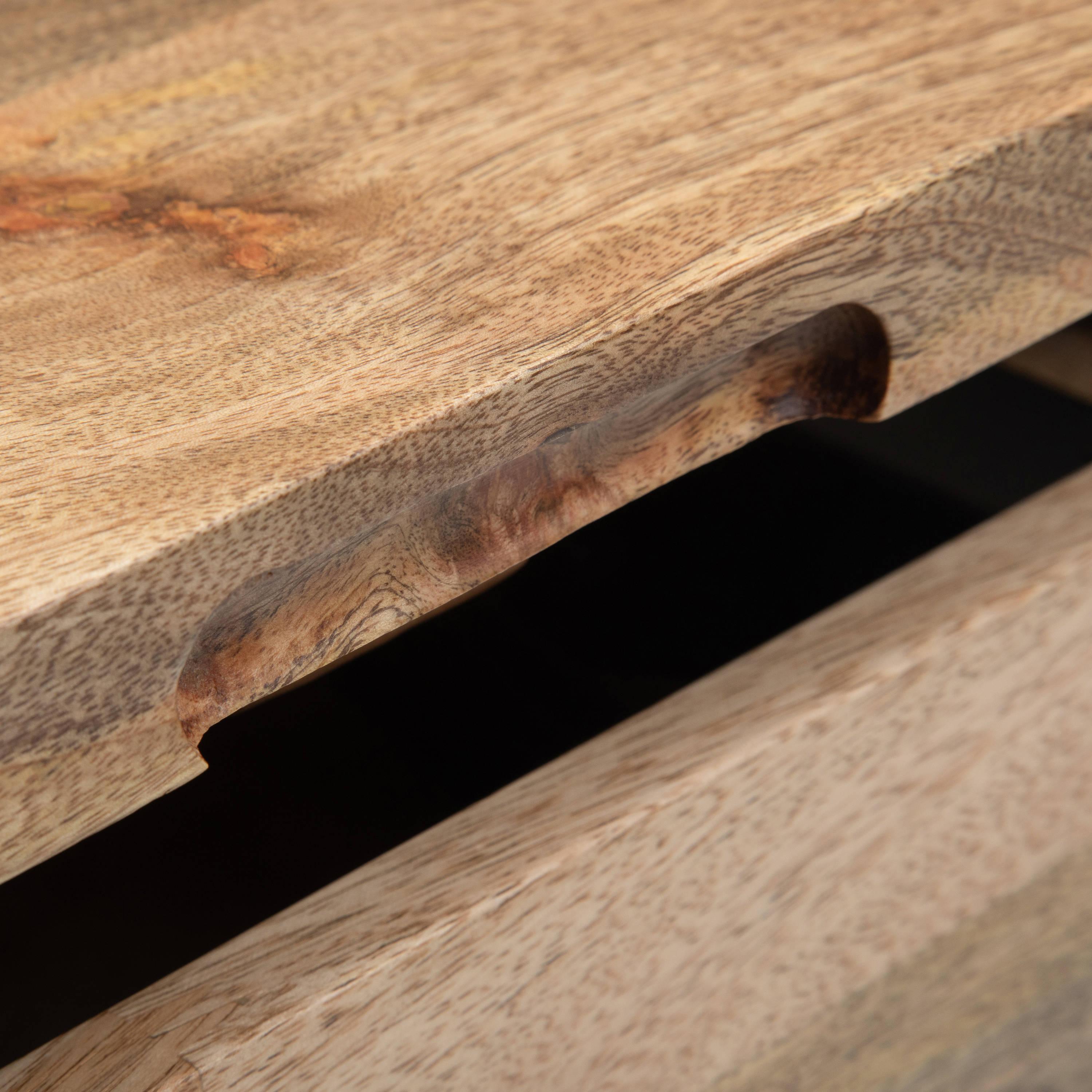 Simpli Home Hunter SOLID MANGO WOOD and Metal 32 inch Wide Square Industrial Lift Top Coffee Table in Natural