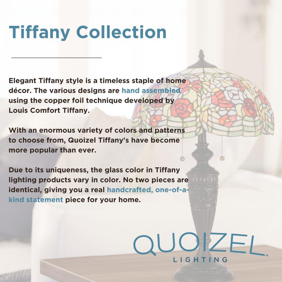 Tiffany 2 Light Portable Desk Lamp Quoizel Lighting Tf2095trs