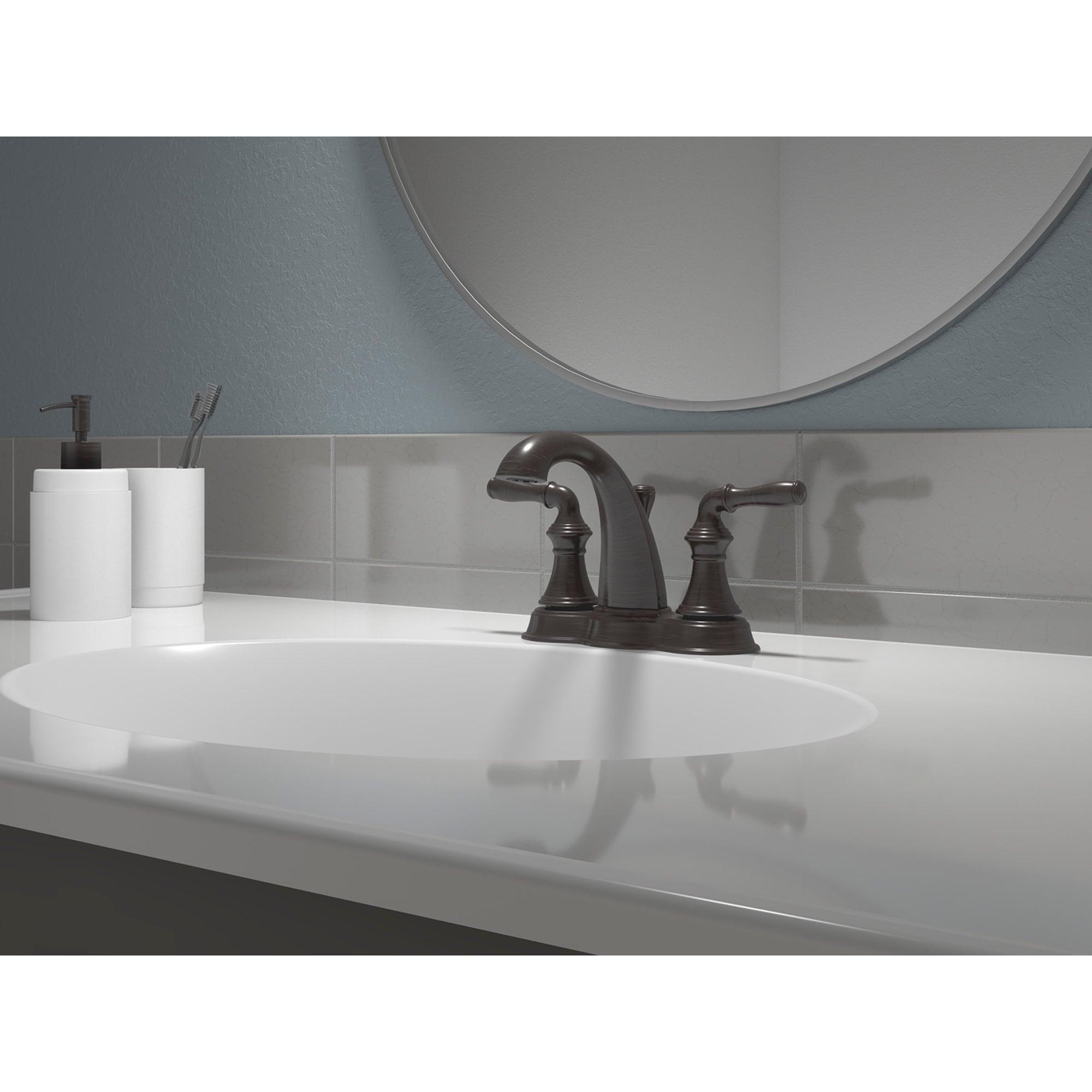 Devonshire Brushed Nickel 4" Centerset Bathroom Faucet