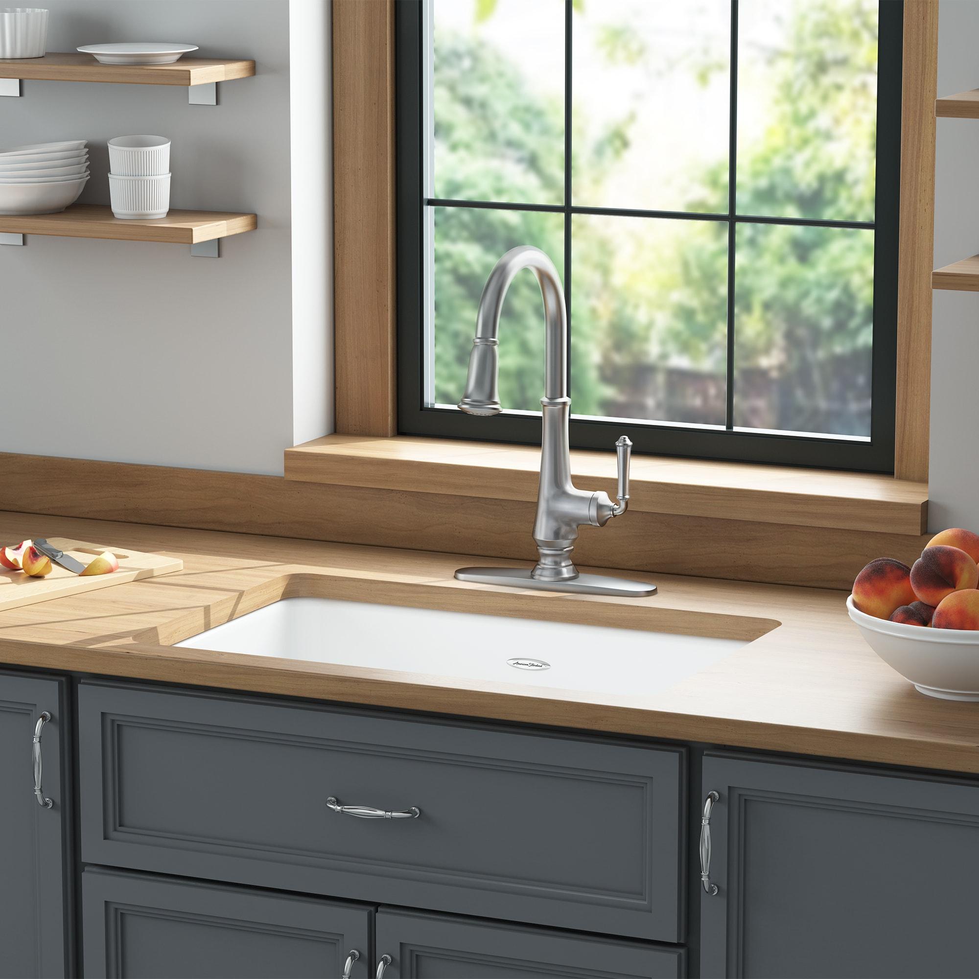 Delancey 30'' L Undermount Single Bowl Cast Iron Kitchen Sink