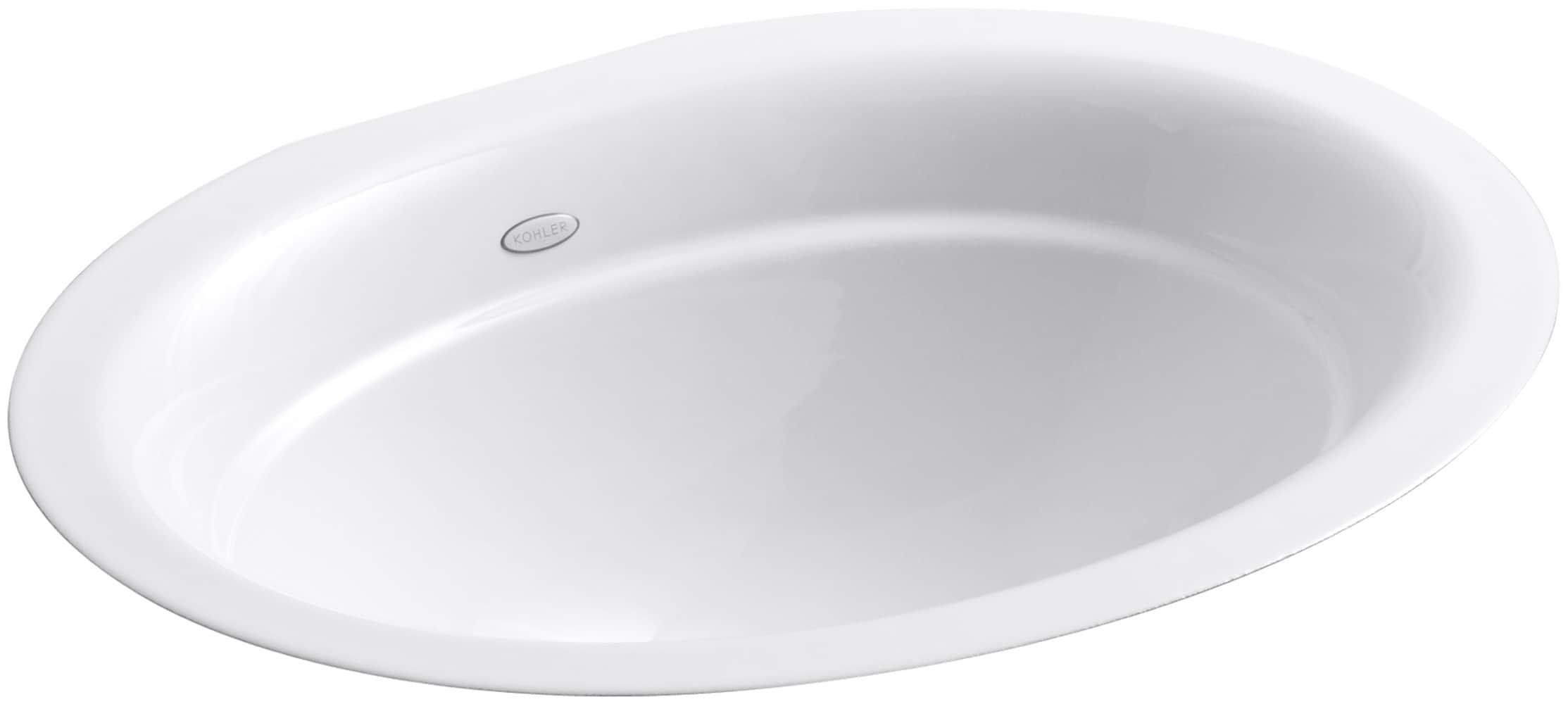 Serif Metal Oval Undermount Bathroom Sink