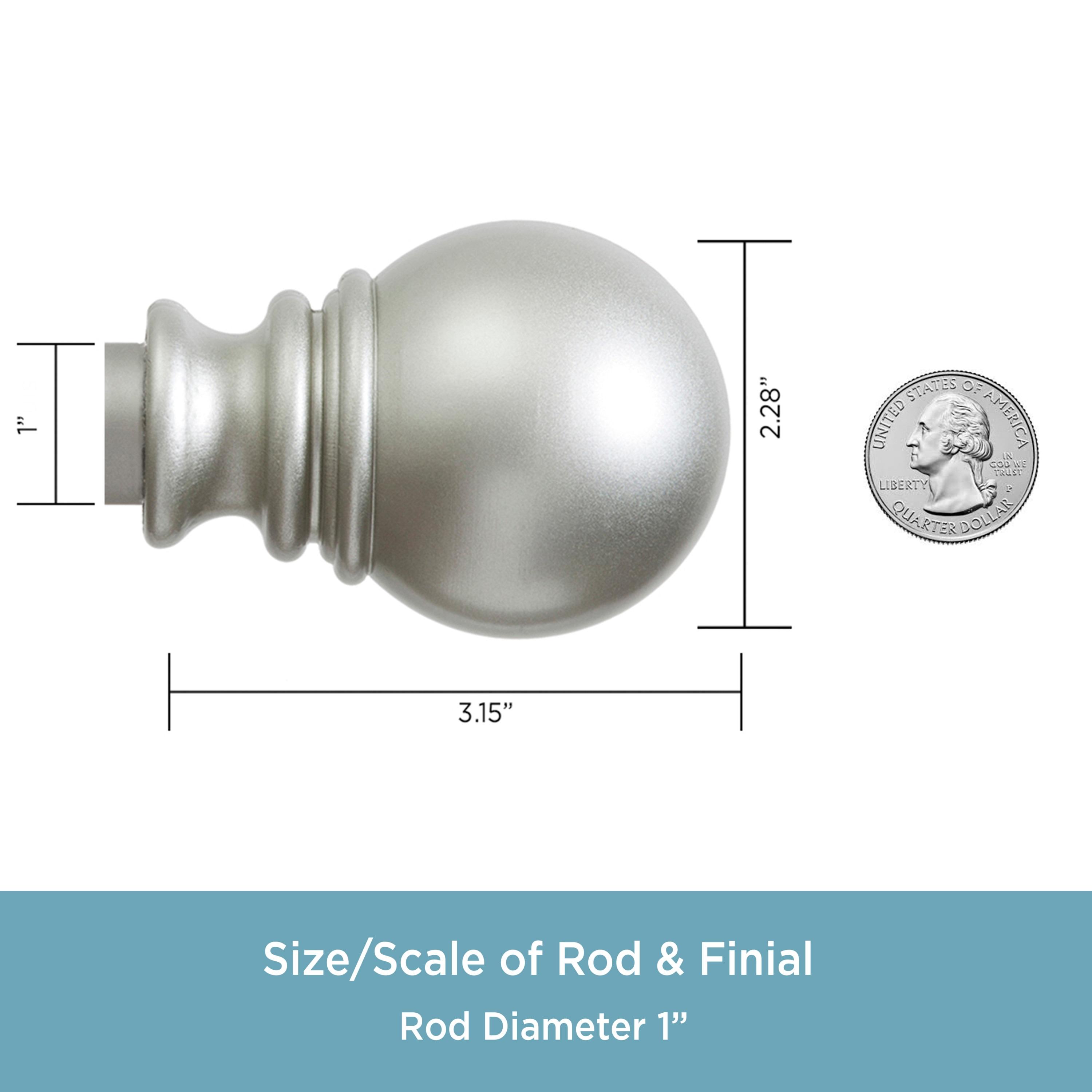 Kenney Layla 1" Single Curtain Rod