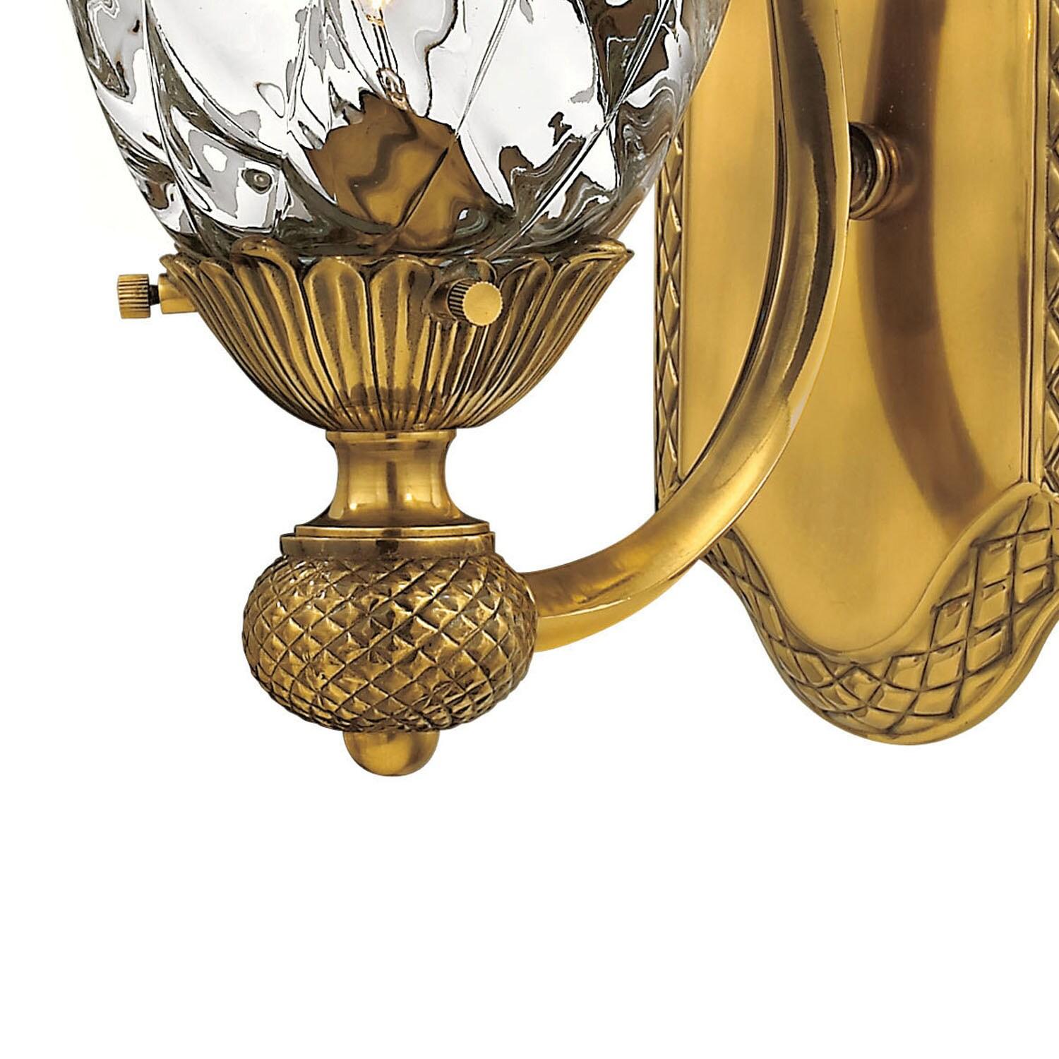 Hinkley Plantation 1 - Light Burnished Brass Armed Sconce