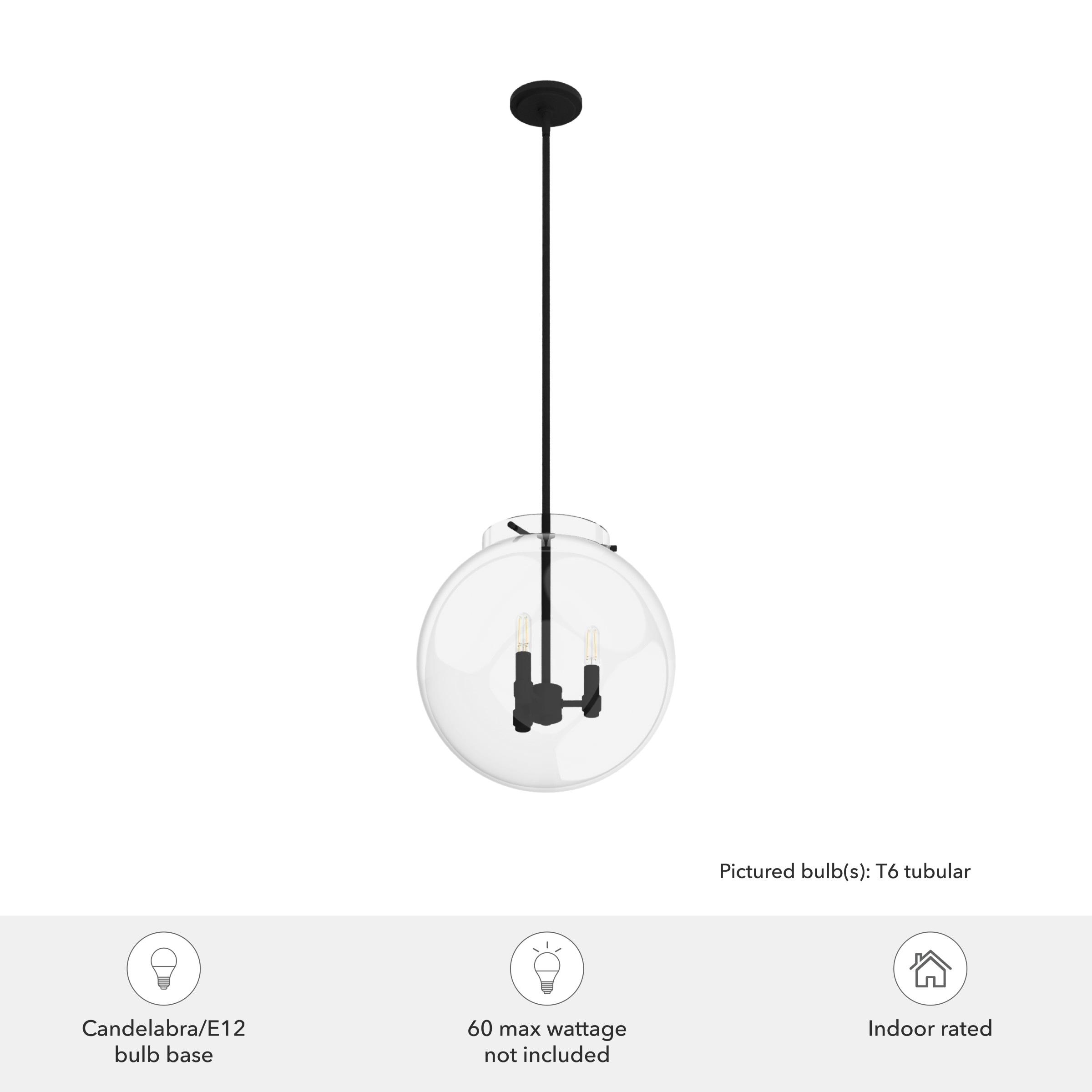 Hunter Fan Sacha 3 - Light Single Globe Pendant