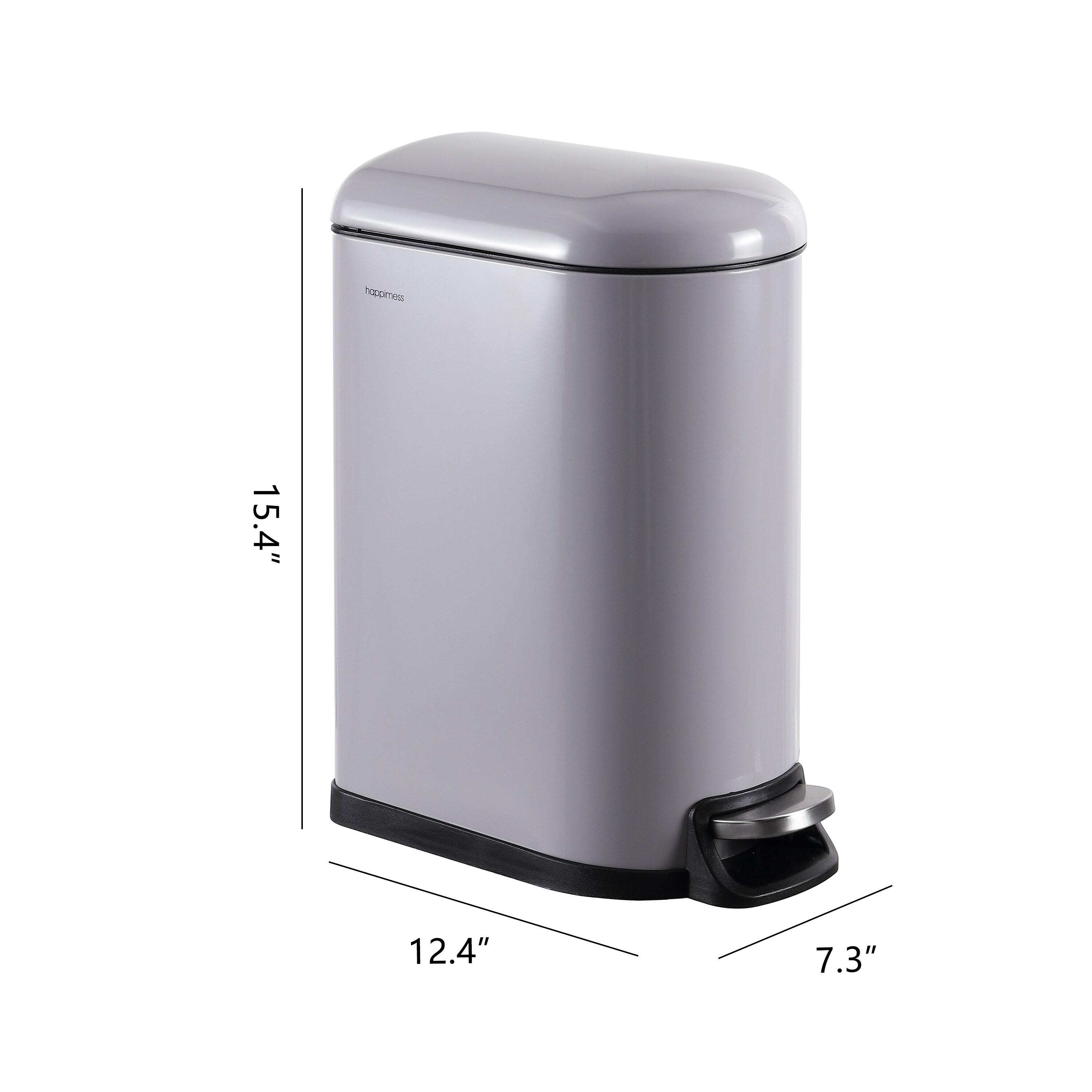 happimess Roland Steel Step On Trash Can