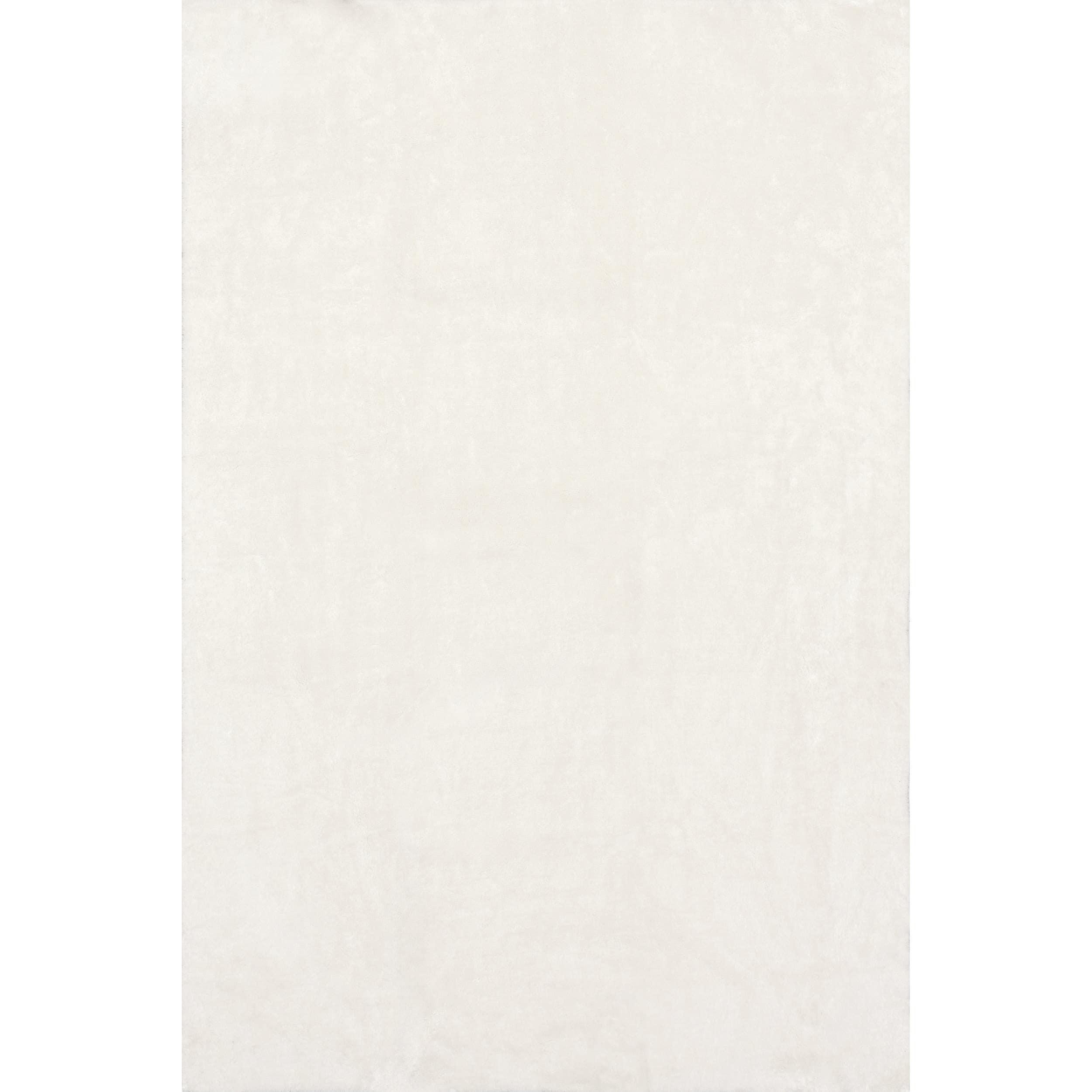 nuLOOM 2' x 3' Cozy Plush SuperiorWash Area Rug, Machine Washable, Non-Slip, Soft Fluffy Shag Carpet for Living Room Bedroom Nursery, Loni Off-white