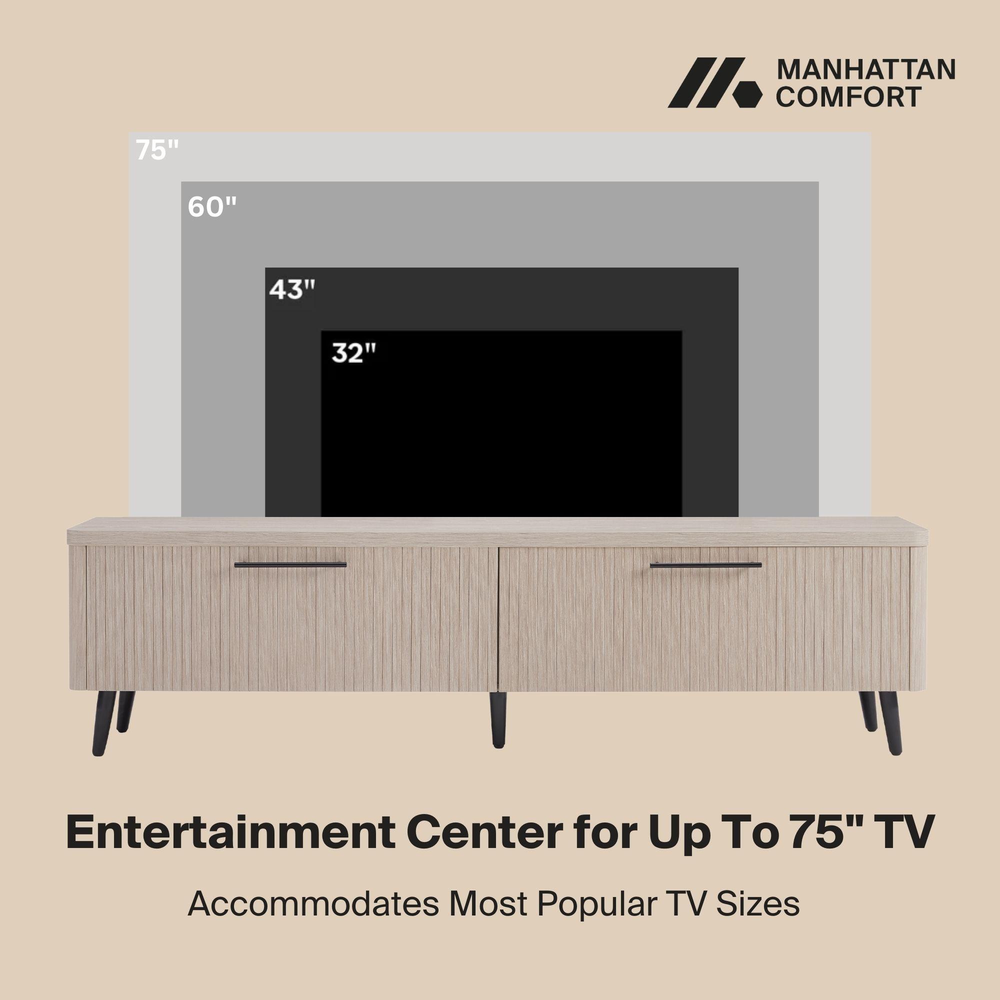 Manhattan Comfort Jodie 68.9" Mid-Century Modern TV Stand