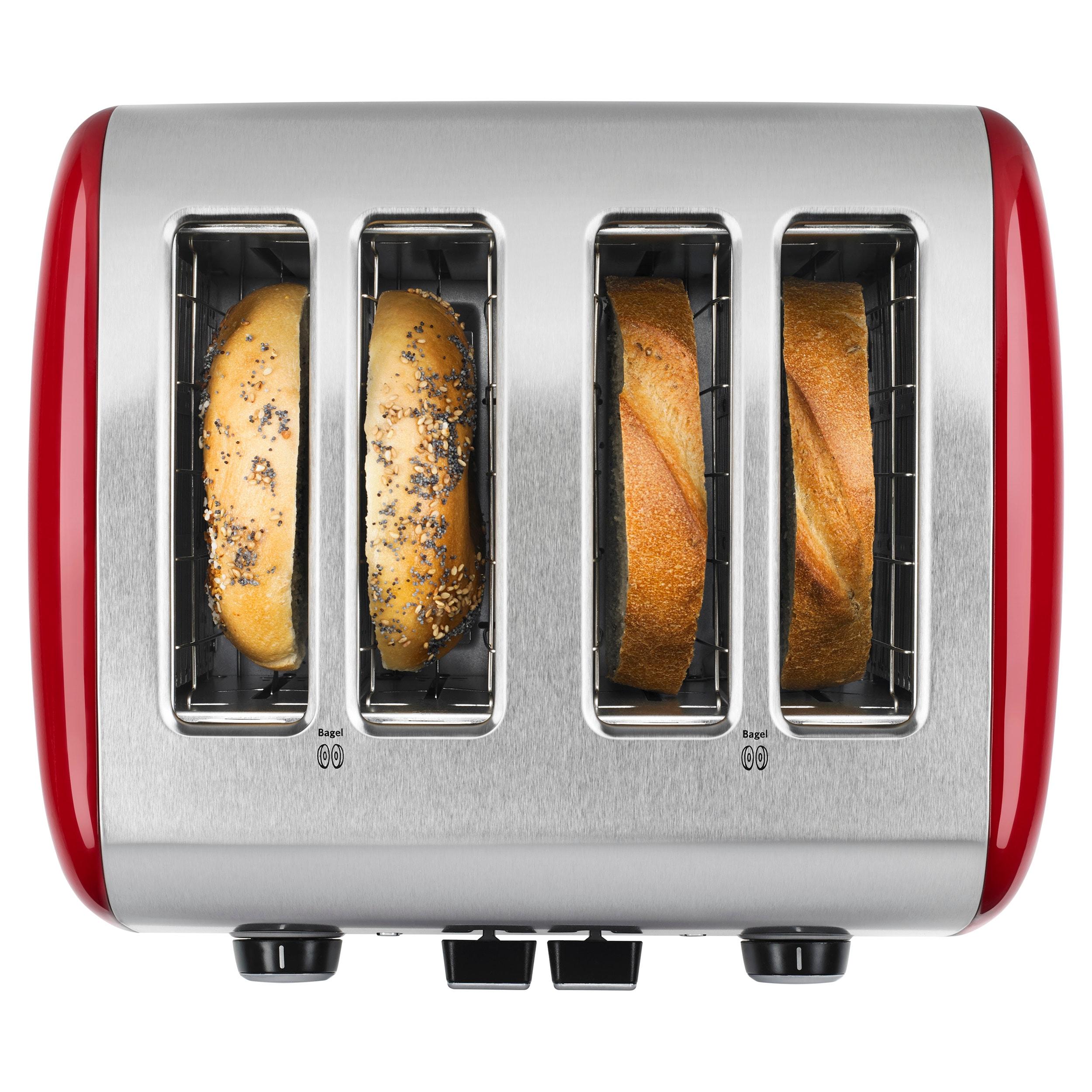 KitchenAid 4-Slice Toaster with Manual High-Lift Lever, Empire Red, KMT4115