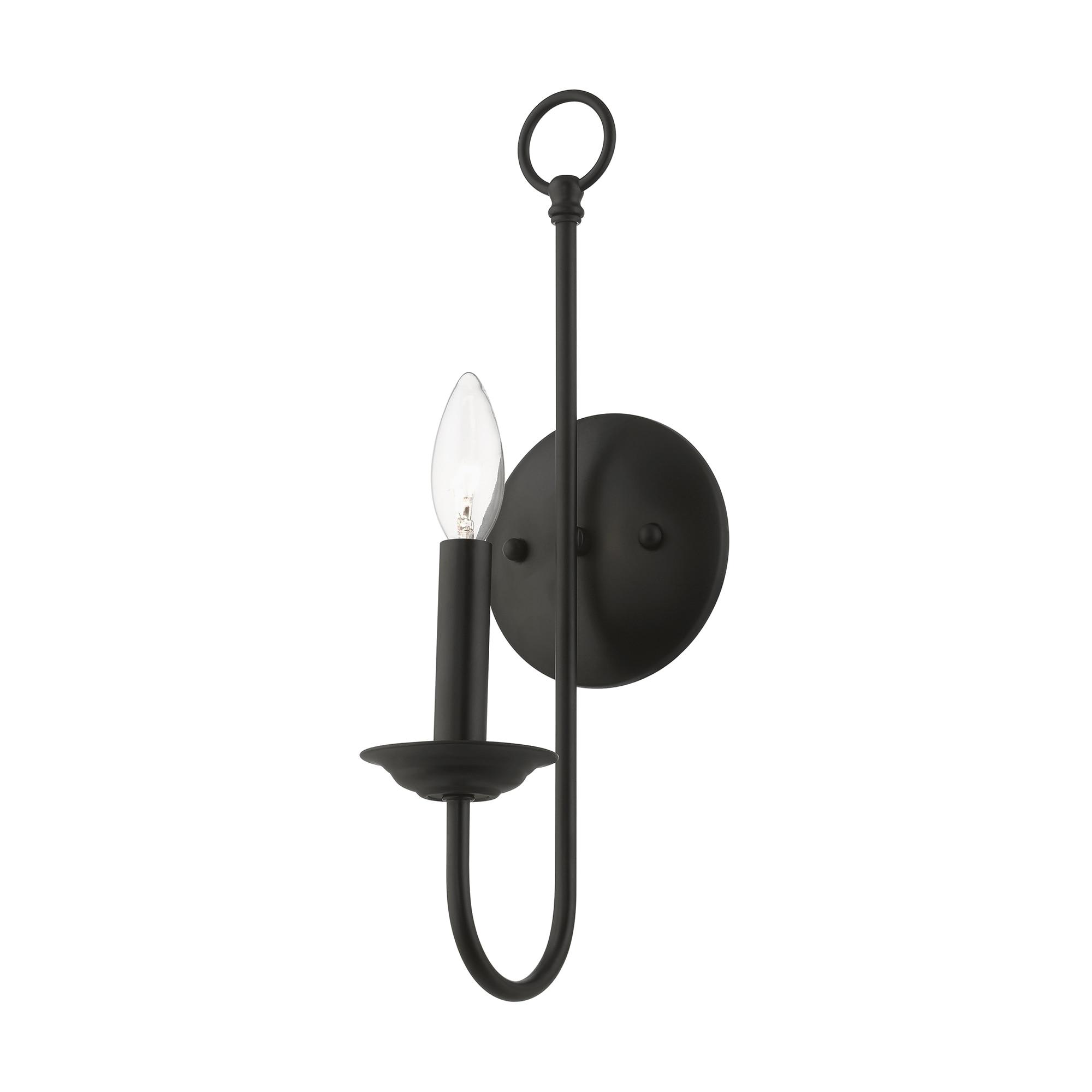 Livex Lighting Estate 1 - Light Wall Light in  Black