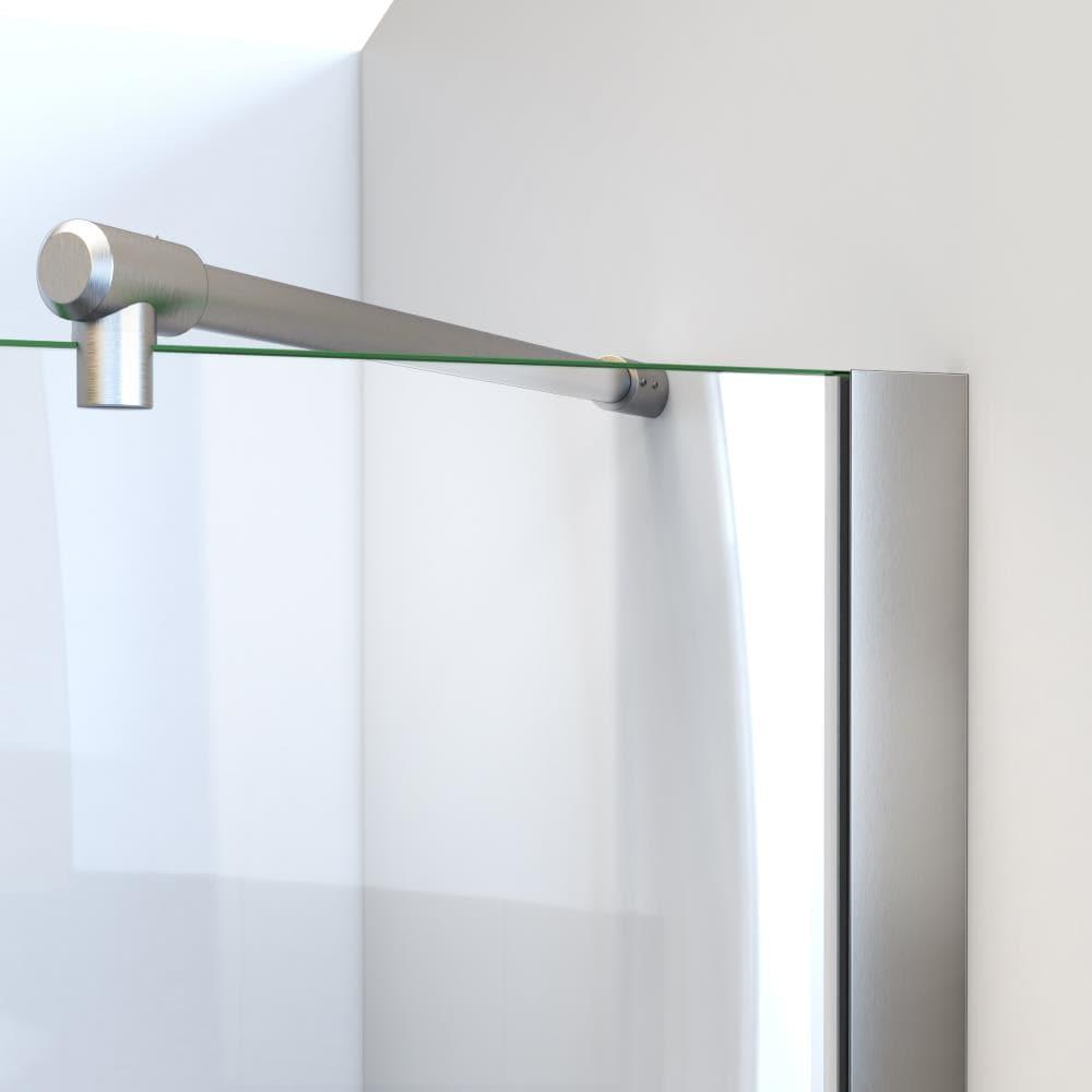Scottsdale 60" x 72" Hinged Frameless Shower Door with Invisible Shield by Clean-X