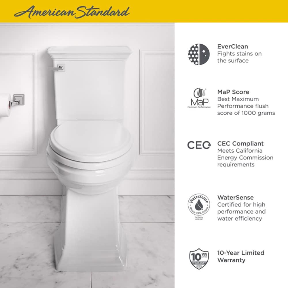 American Standard Town Square 1.28 Gallons GPF Elongated Comfort Height Floor Mounted Kit (Seat Included)