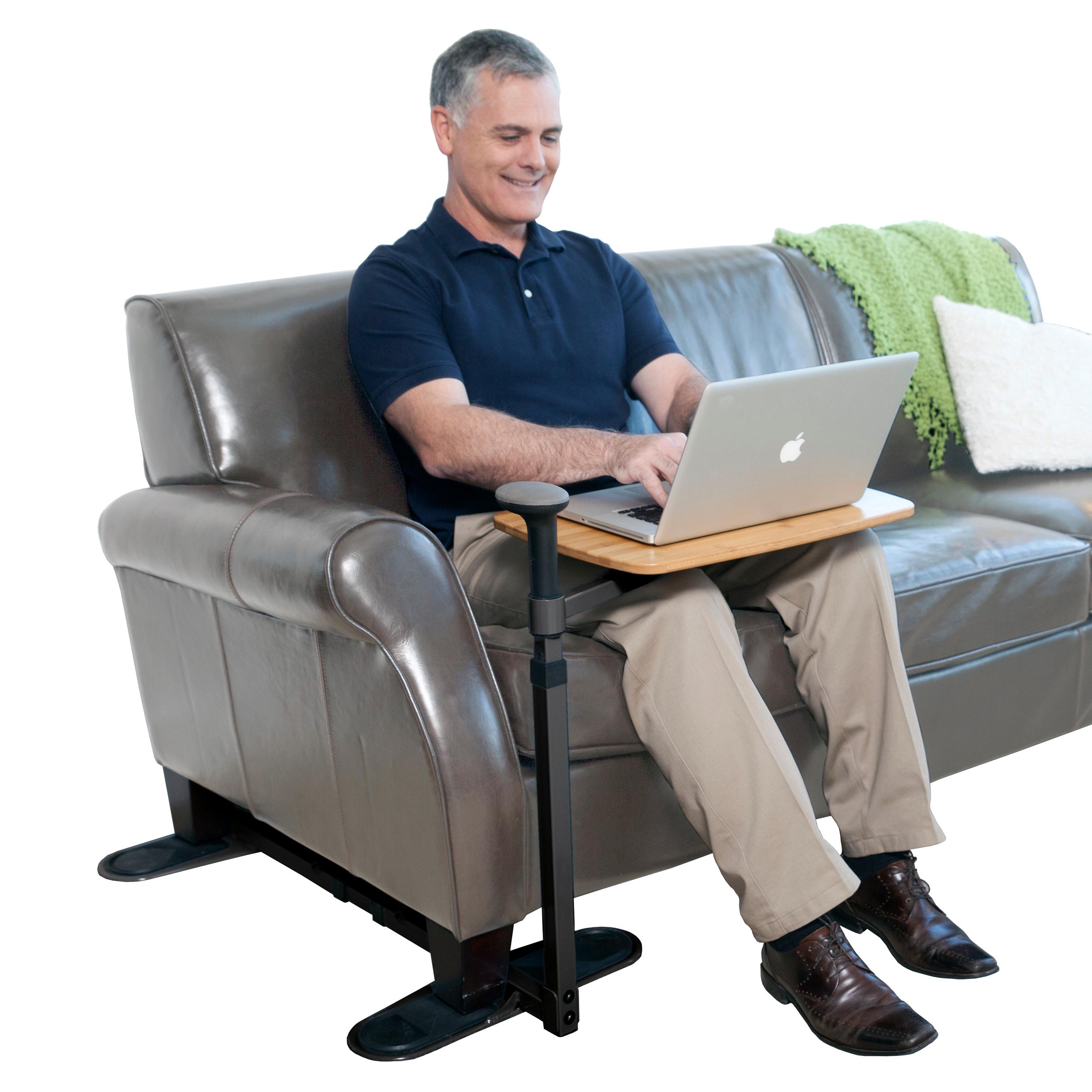Stander Omni Tray, Adjustable Swivel TV Table with Stand Assist Handle