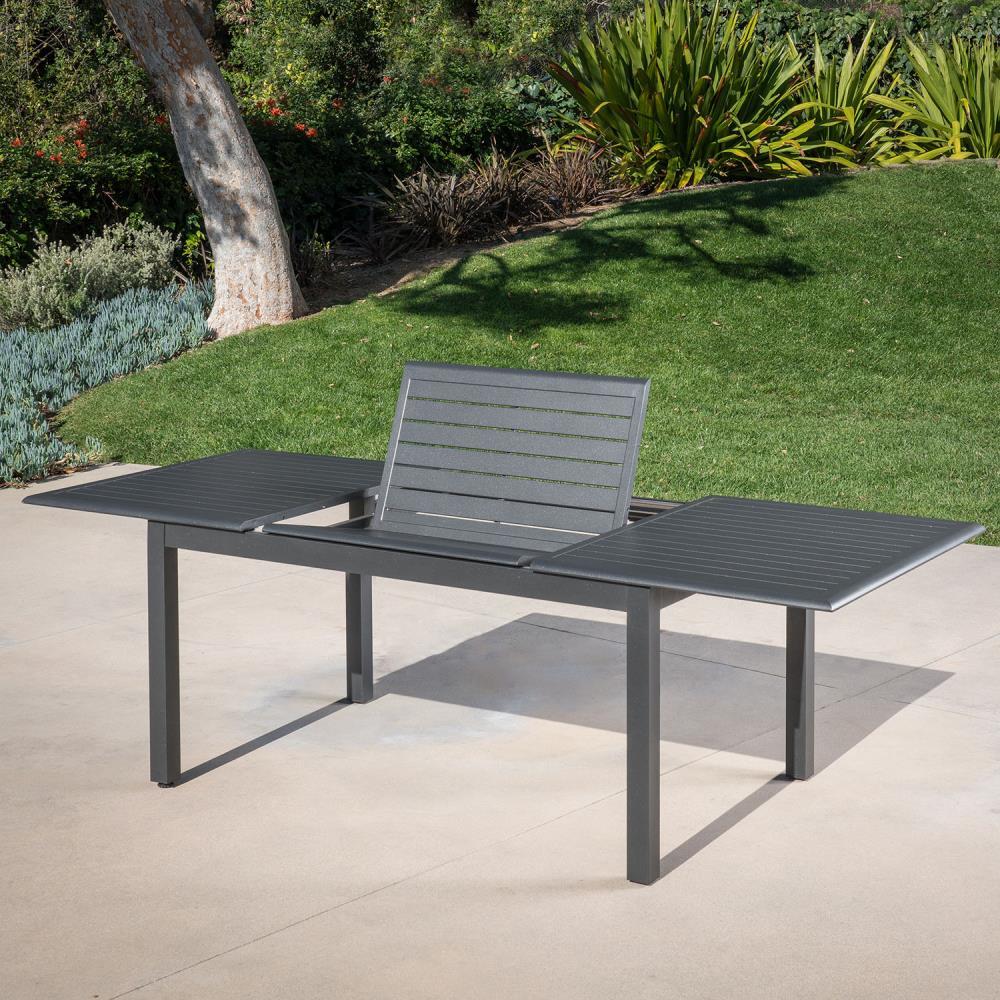 Hanover Cameron 11-Piece Expandable Dining Set with 10 Sling Dining Chairs and a 40" x 94" Table