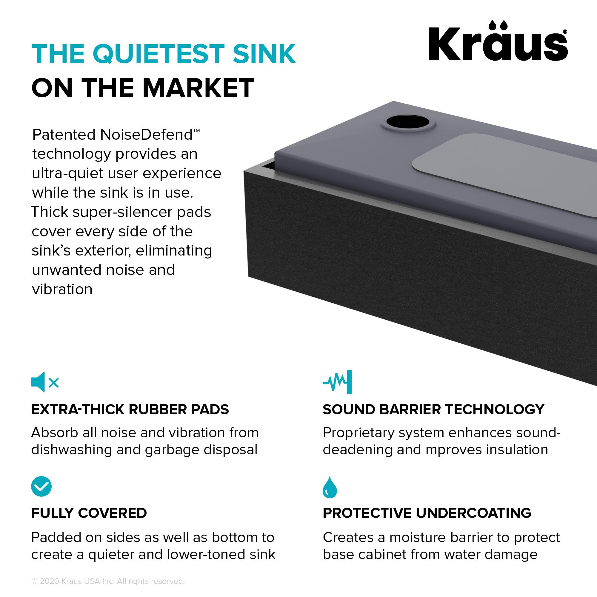 KRAUS Kore™ Workstation 33" L Farmhouse Modern Flat Apron Front 16 Gauge Black Stainless Steel Single Bowl Kitchen Sink