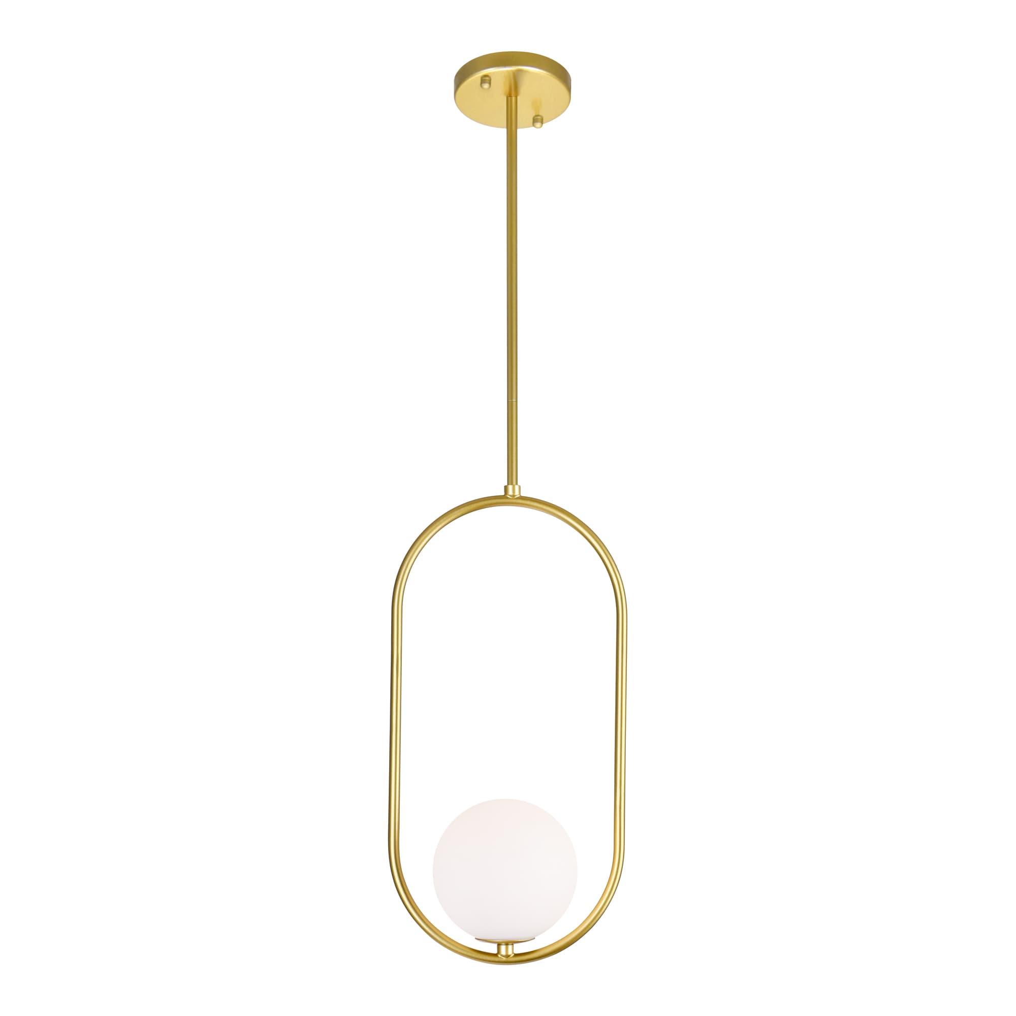 CWI Lighting Celeste 1 Light Contemporary Metal Mini Pendant in Gold