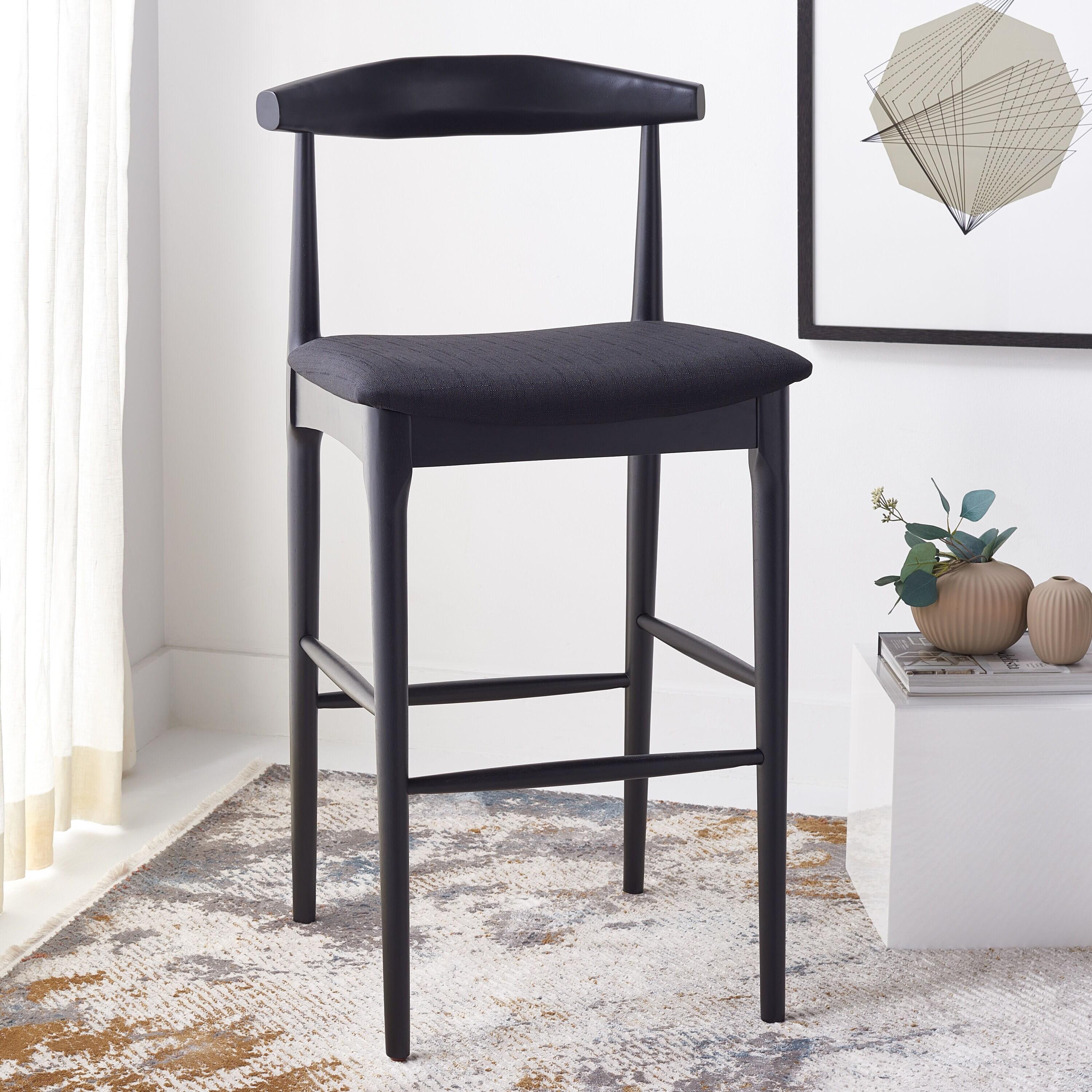 Lionel Retro Bar Stool - BST1503 - Black - Safavieh